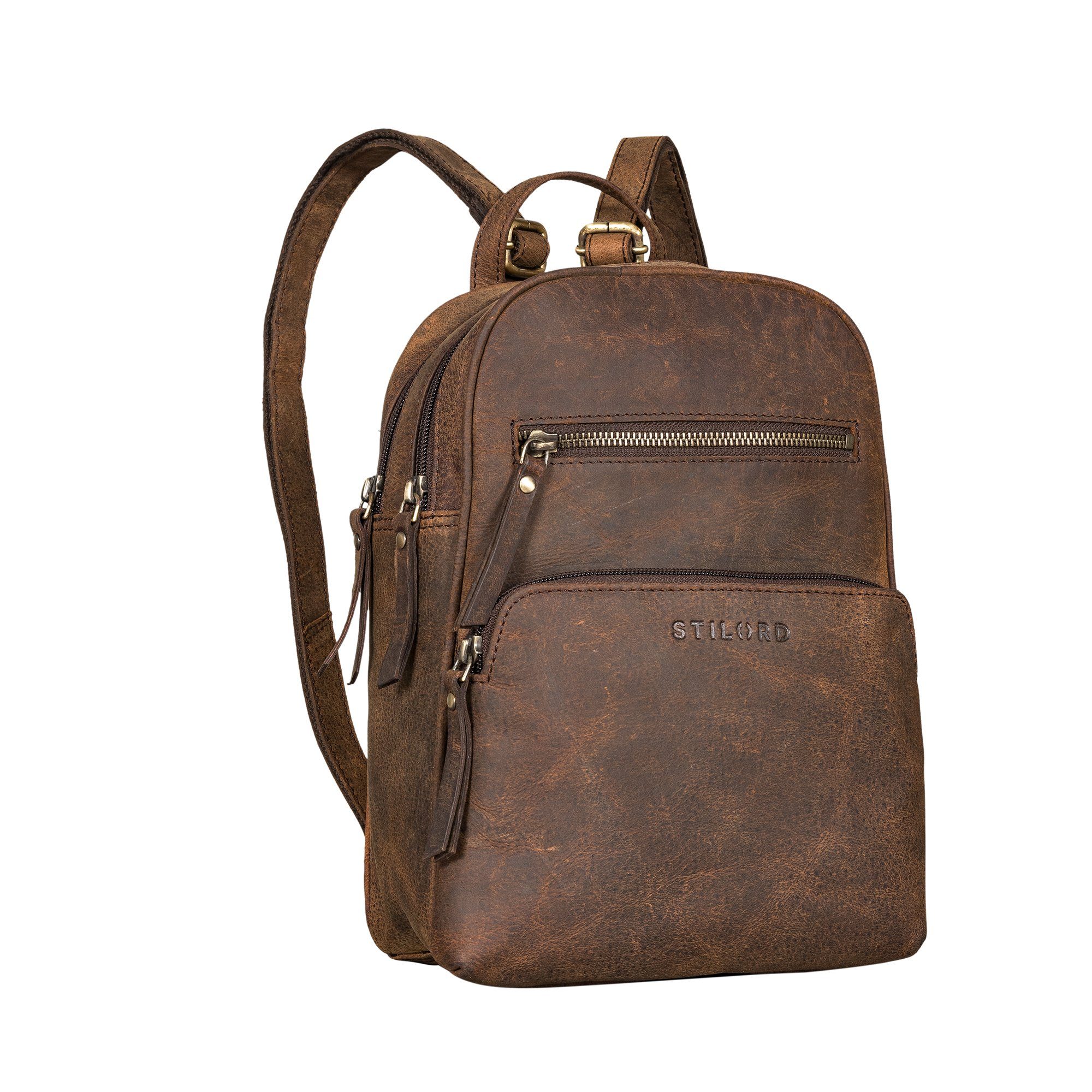 STILORD Cityrucksack "Fabienne" Kleiner Vintage Damen Rucksack Echtleder mi günstig online kaufen