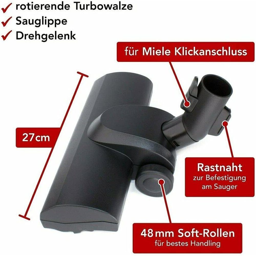 Maxorado Staubsaugerdüsen-Set Miele für 314i Ersatzteile Set 700 8340 Staubsauger Original XL 8420 S