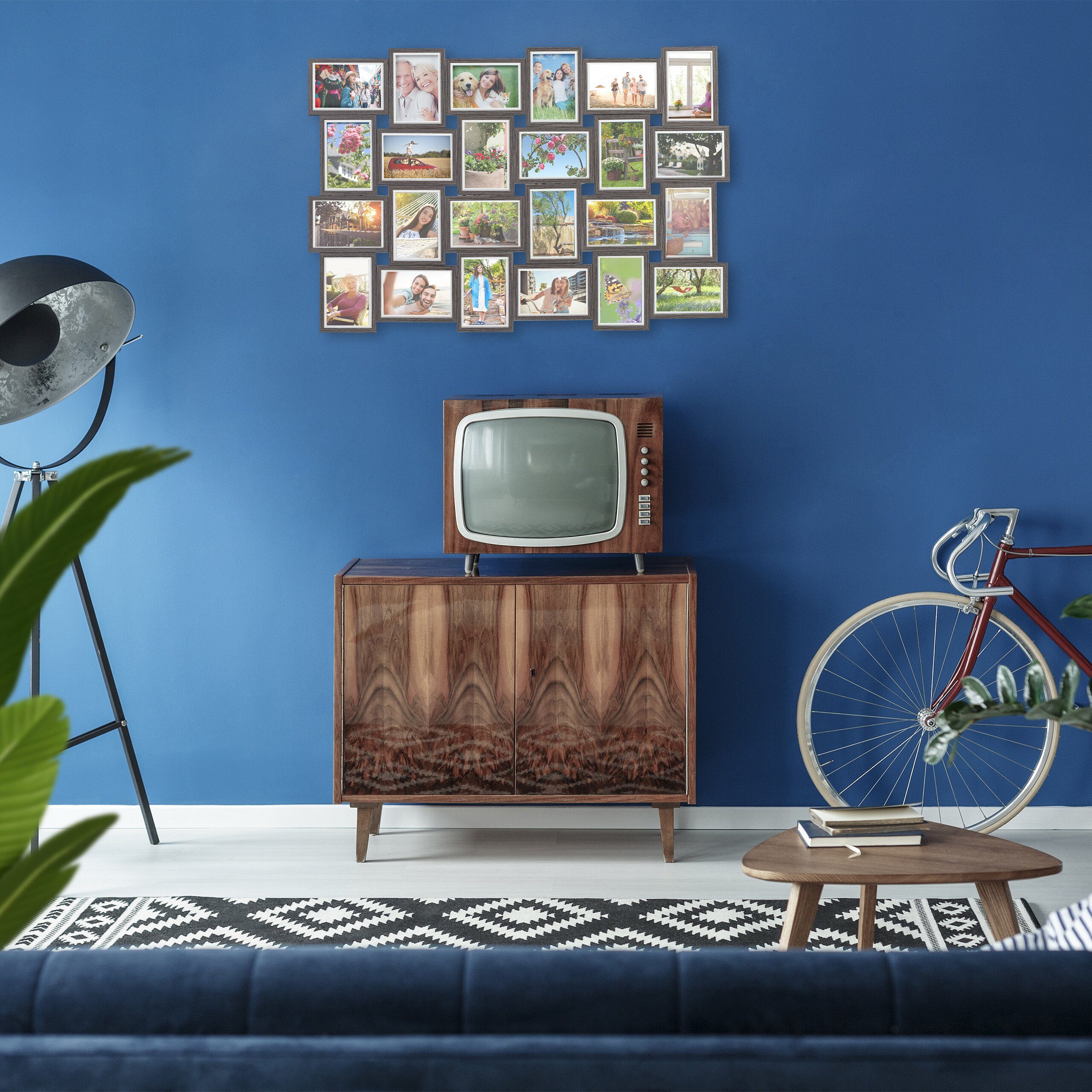 relaxdays Bilderrahmen Collage für 24 Bild, günstig online kaufen