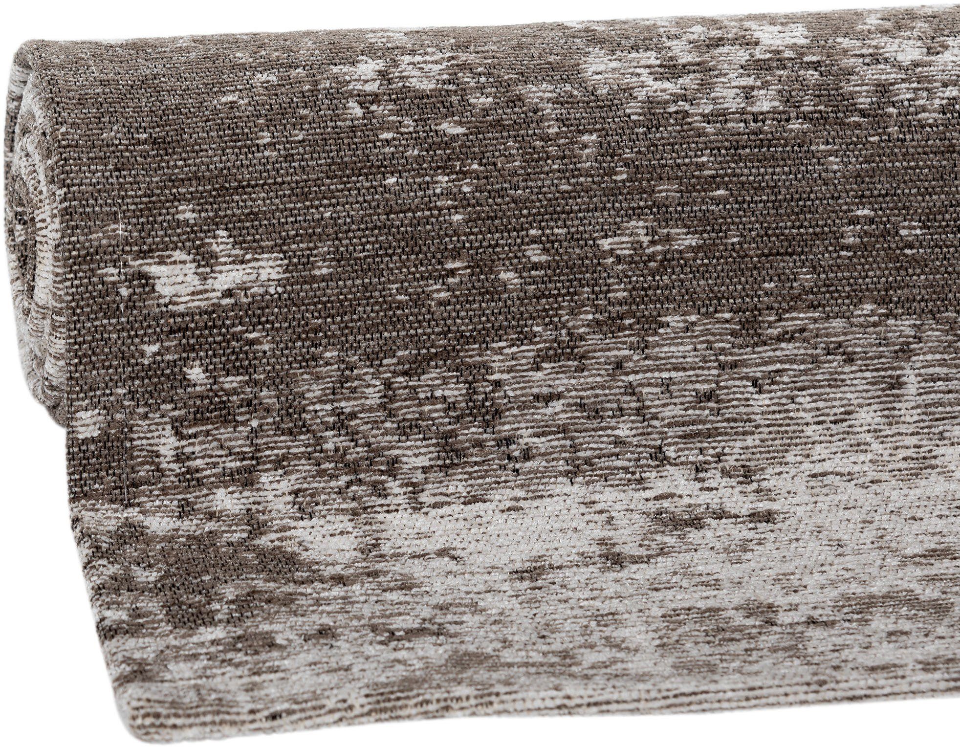 Höhe: 8 mm, Carina waschbar, 6963, Sehrazat, Design Teppich rechteckig, rutschfest, Flachgewebe, Marmor-Optik, abstraktes