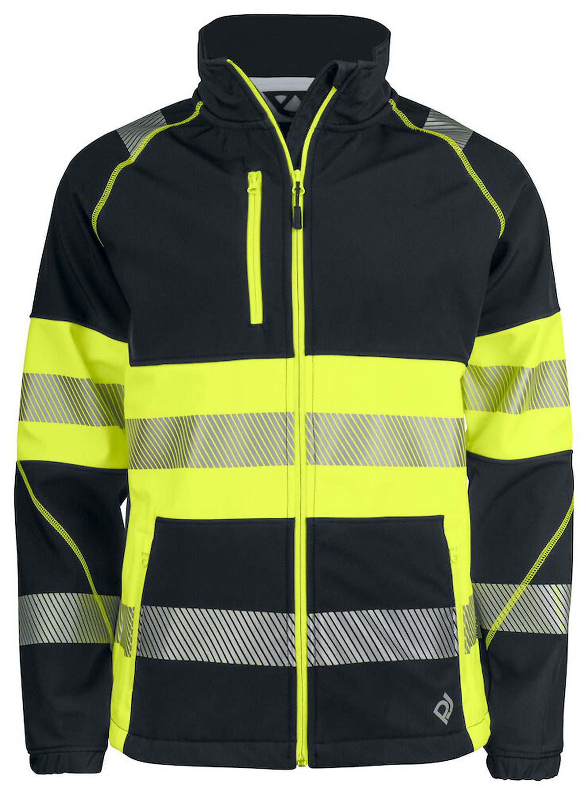 ProJob Arbeitsjacke 6443 SOFTSHELL JACKE EN ISO 20471 KLASSE 1