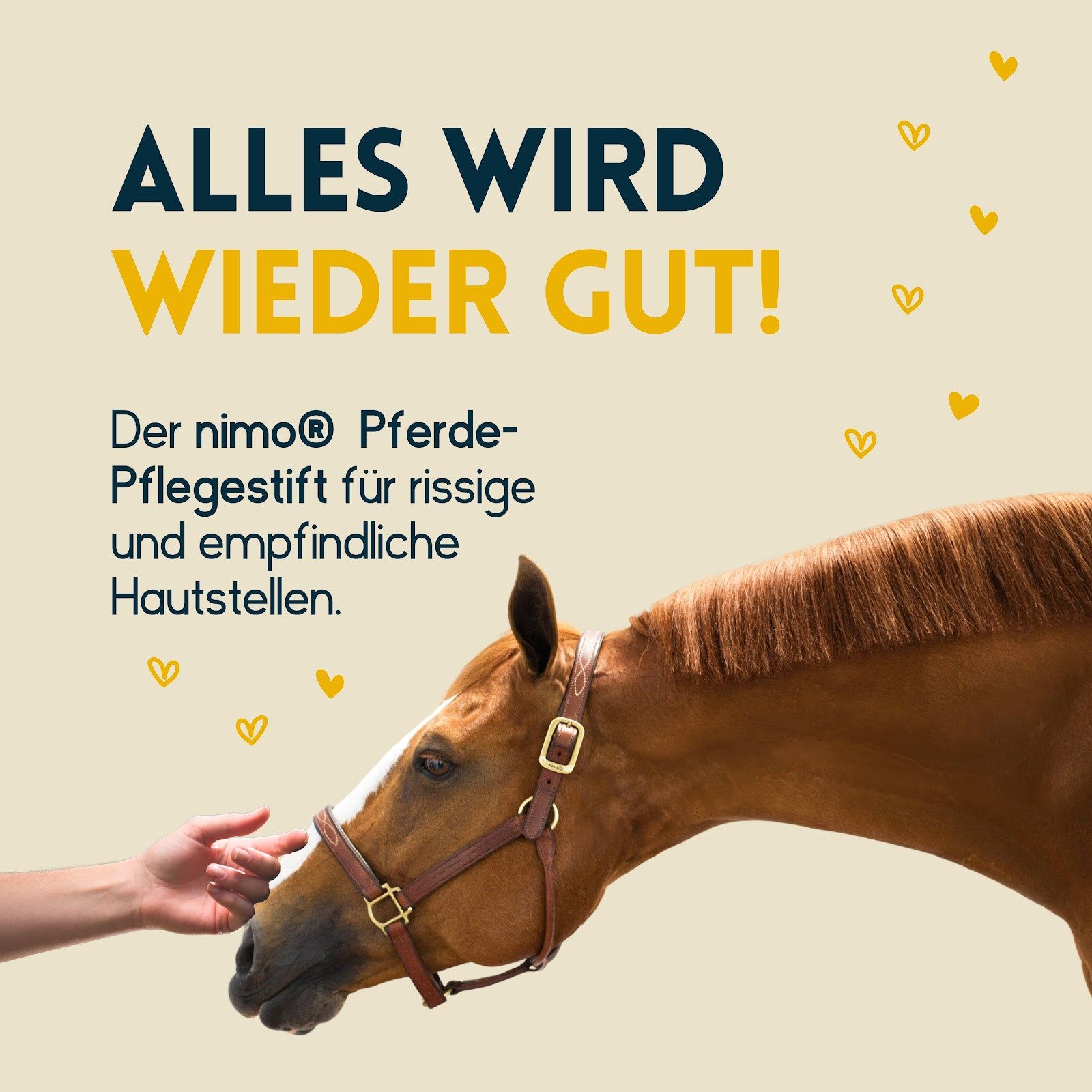 nimo Gesichts- und Körperspray Pferde Pflegestift, 1-tlg., für Mauke an an den Fesselbeugen