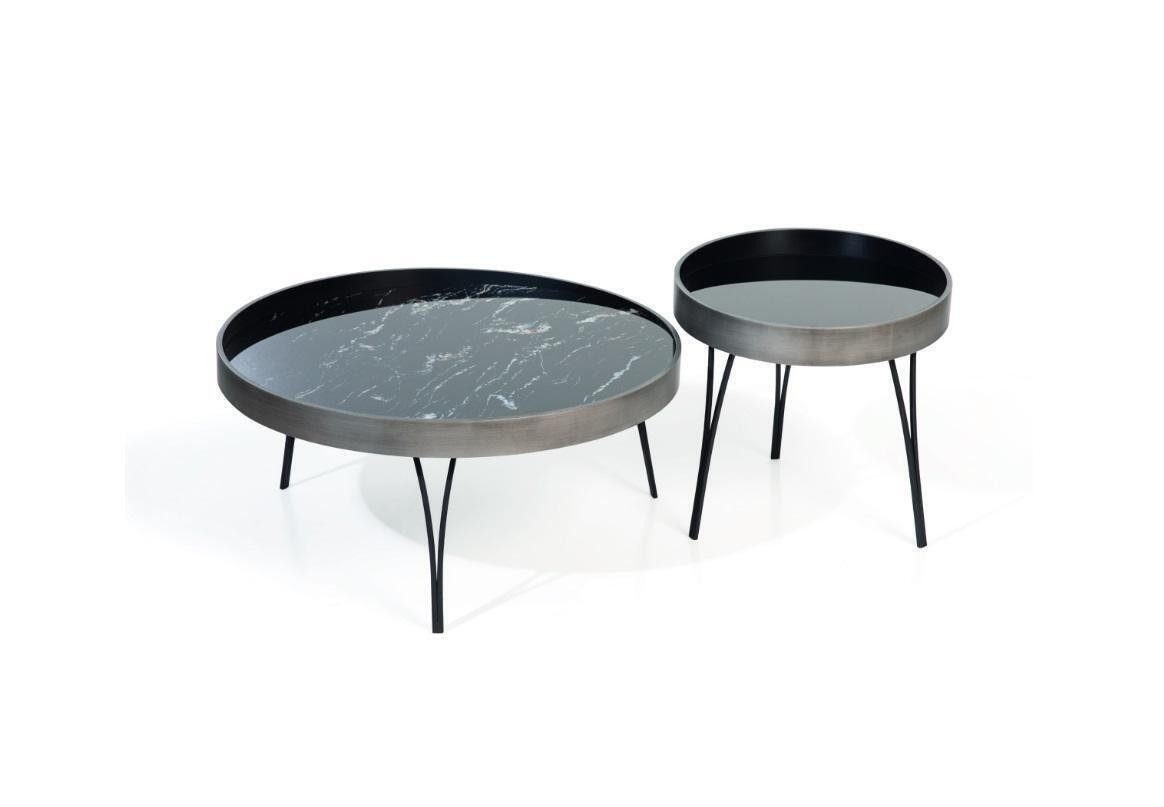 Couchtisch Runder Set 2x Couchtische Kaffeetisch Beistelltisch Wohnzimmer