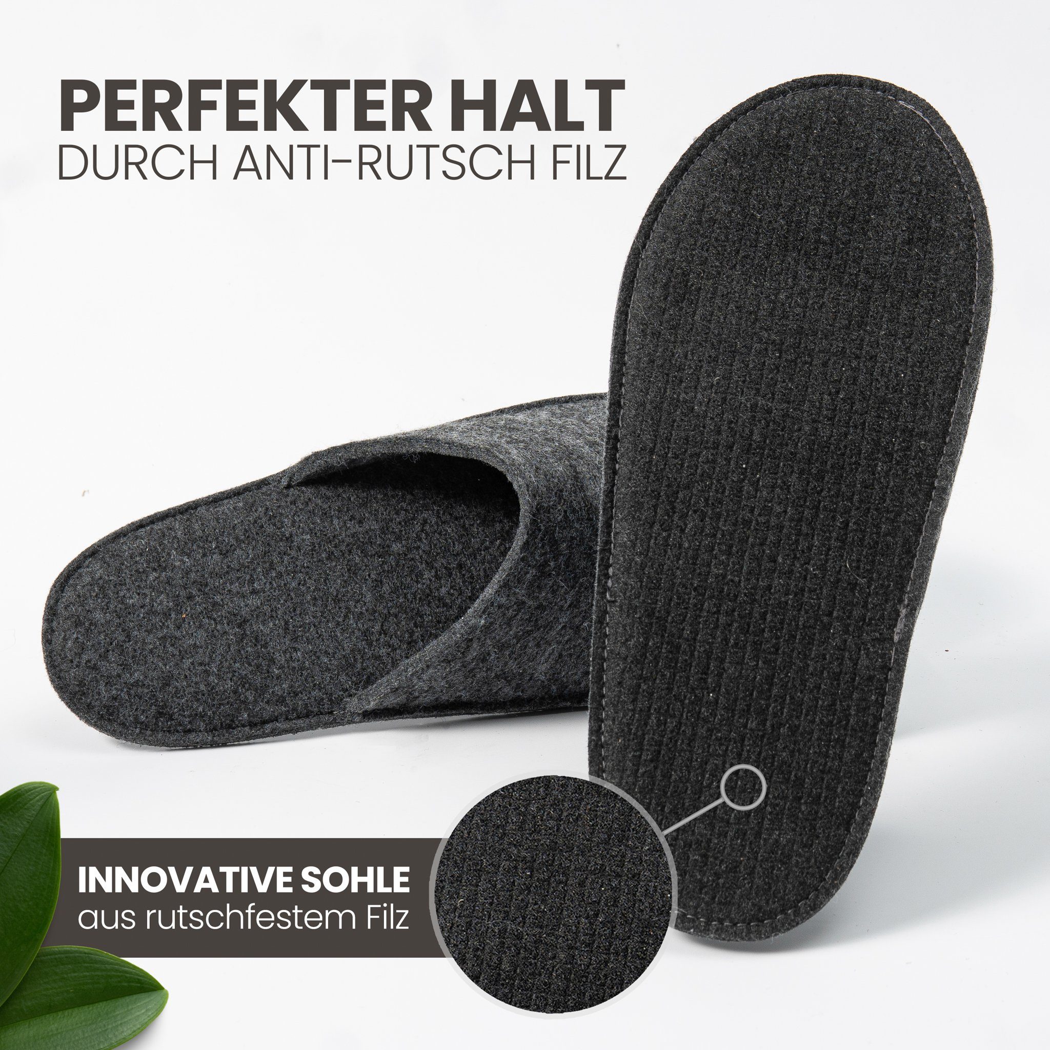 Hausschuhe Damen Herren Aus EVA - Rutschfest & Bequem