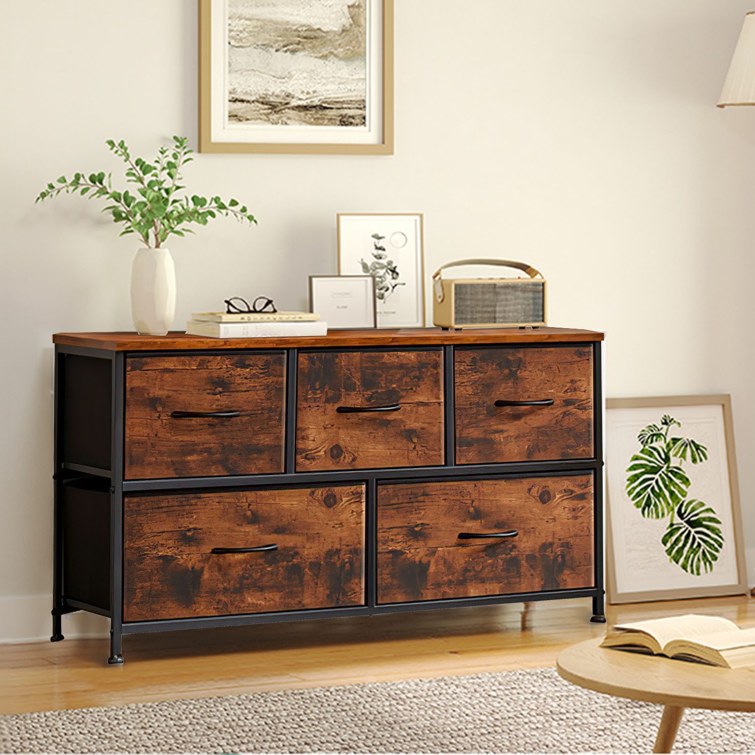 SURFOU Sideboard Kommode mit 7 Schubladen günstig online kaufen