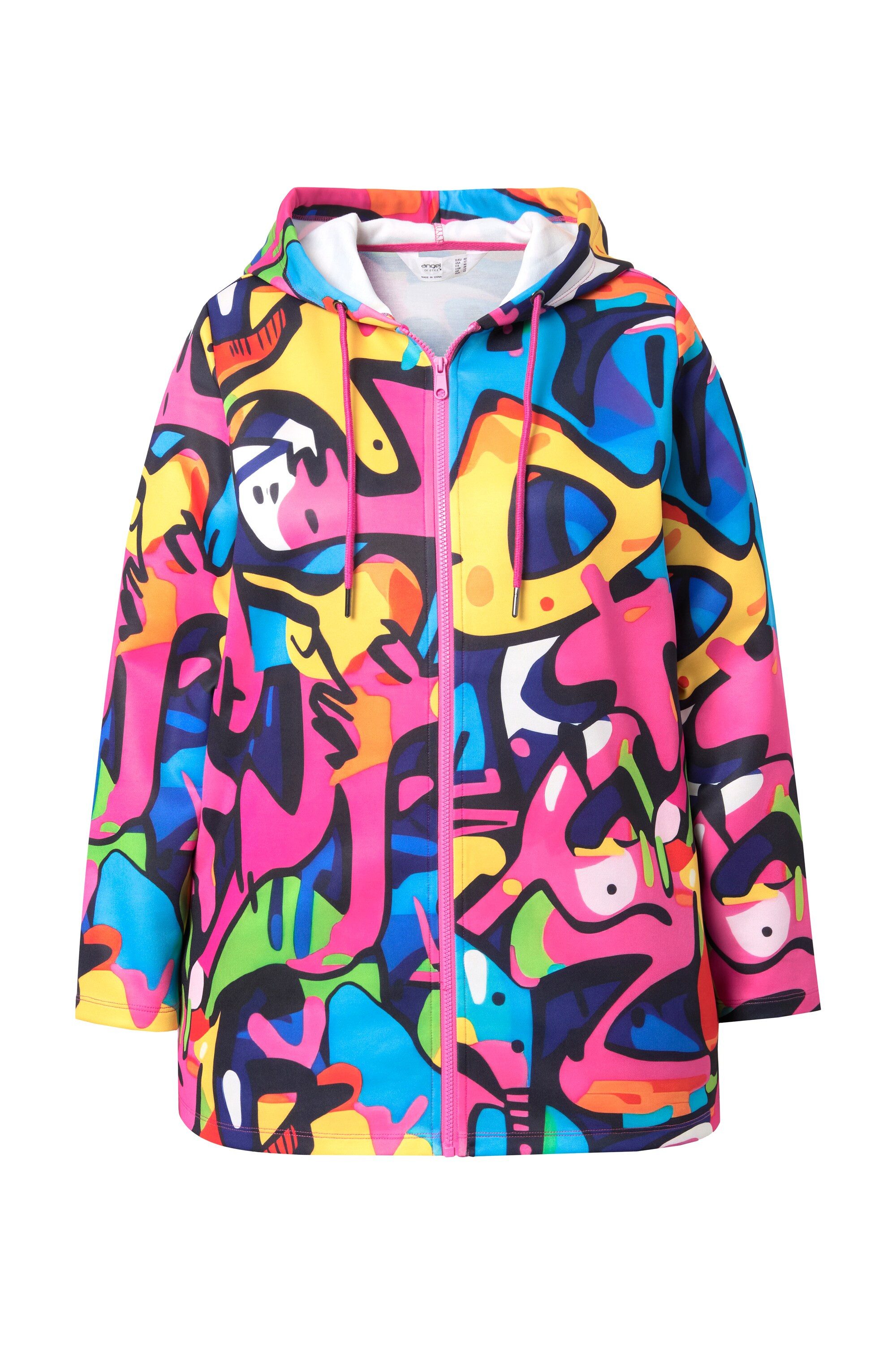 Angel of Style Sweatjacke Hoodie-Jacke Sweat Alloverdruck Kapuze günstig online kaufen