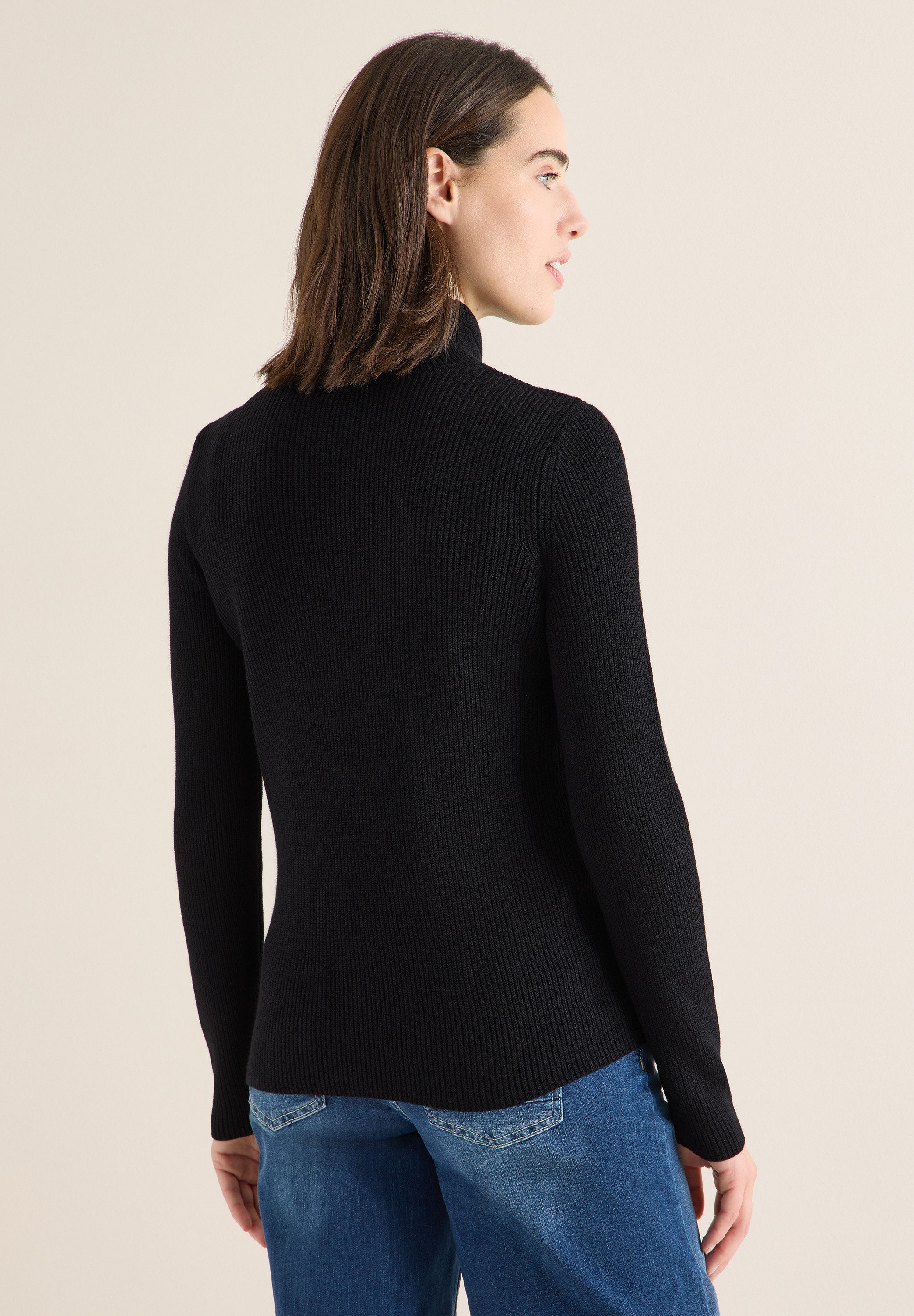 CECIL Stehkragenpullover mit Stehkragen