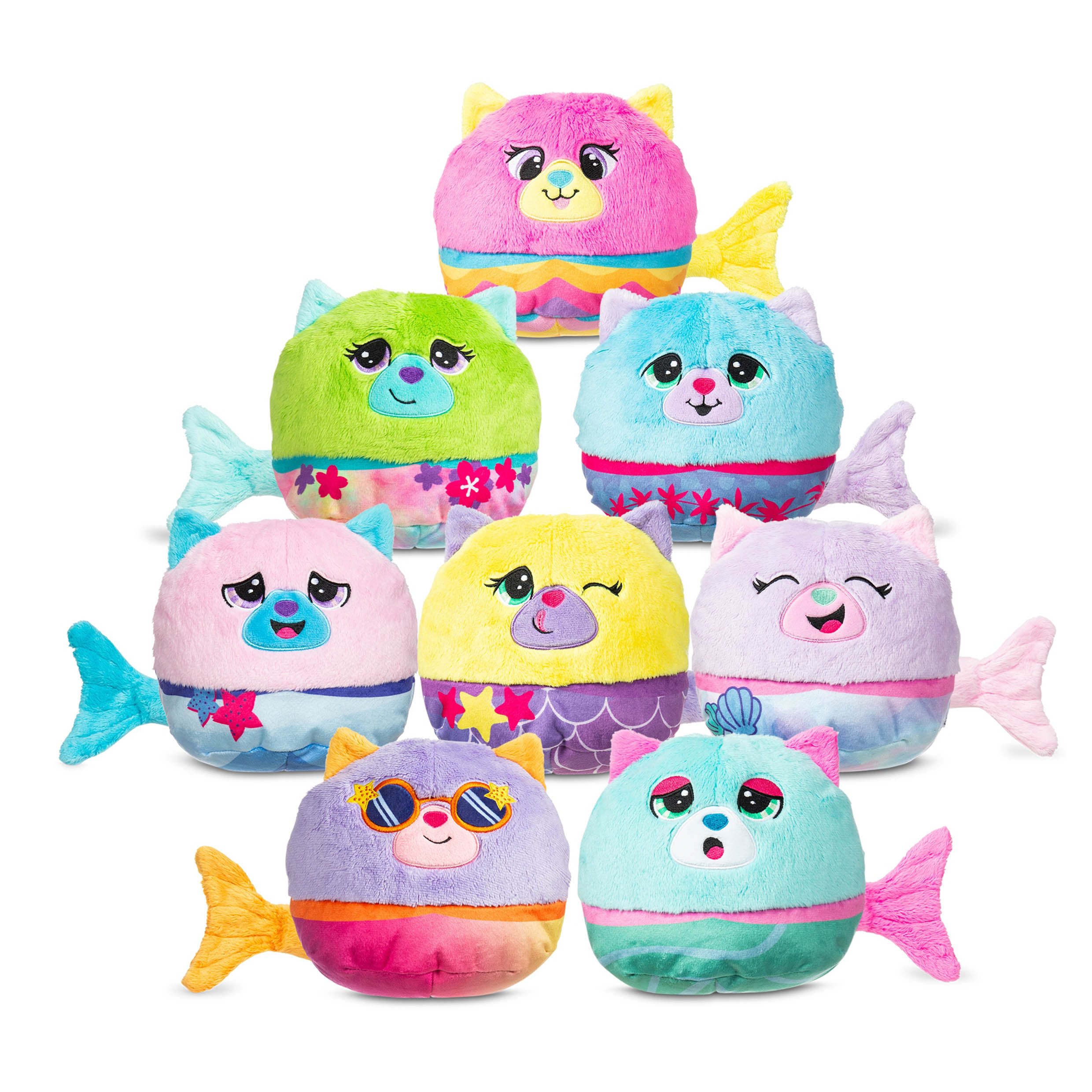 XTREM toys & sports Kuscheltier Misfittens - Fishbowl CATS, im 6er-Display, sortiert - WAVE2