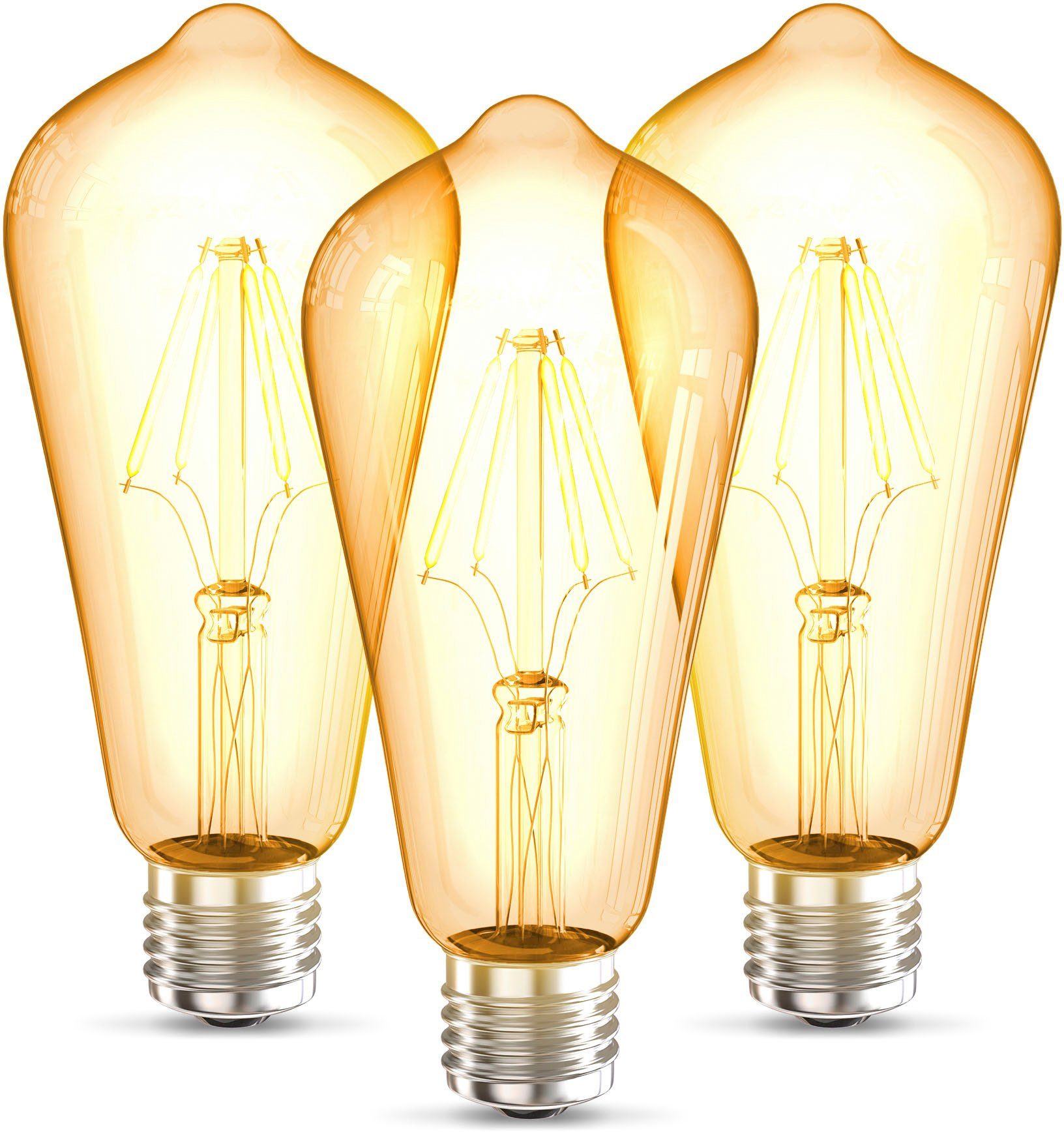 wechselbar, mit mit Lampenschirmen weißer und Stehleuchte schwenkbaren Stehlampe, Leuchtmittel B.K.Licht Warmweiß, dreh- 3