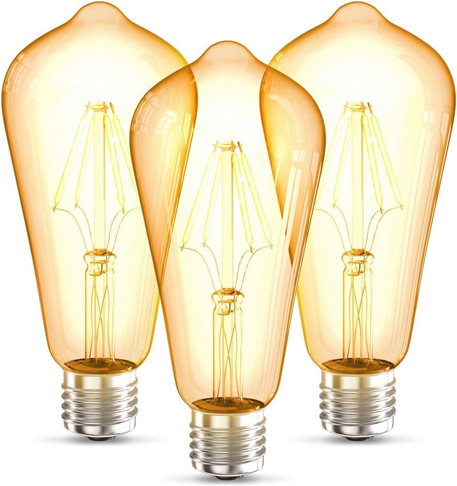 B.K.Licht Stehlampe, Leuchtmittel wechselbar, Warmweiß, Stehleuchte mit 3  dreh- und schwenkbaren Lampenschirmen mit weißer