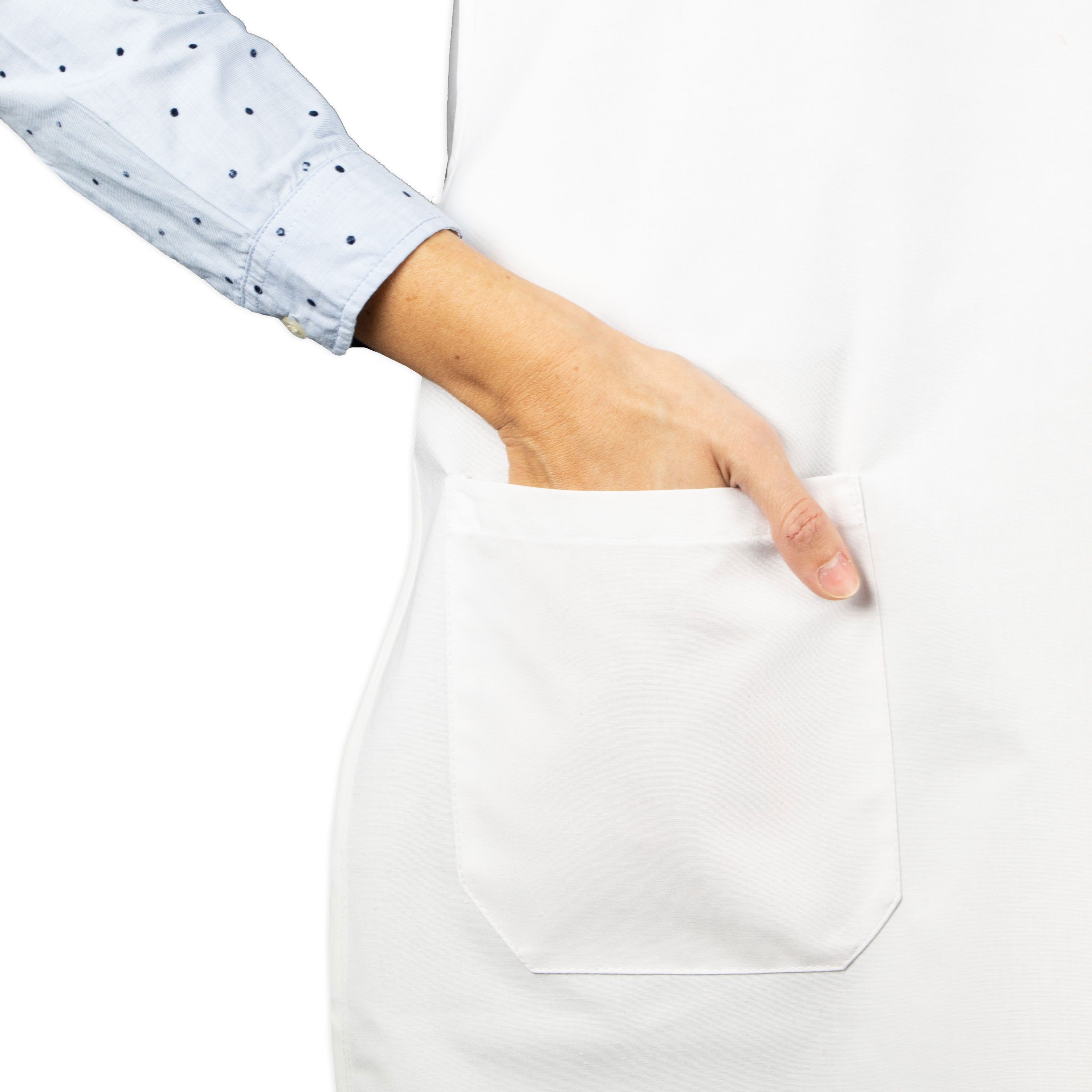 ZOLLNER Kittelschürze, 62 x 90 cm, 50% Polyester, 50% Baumwolle