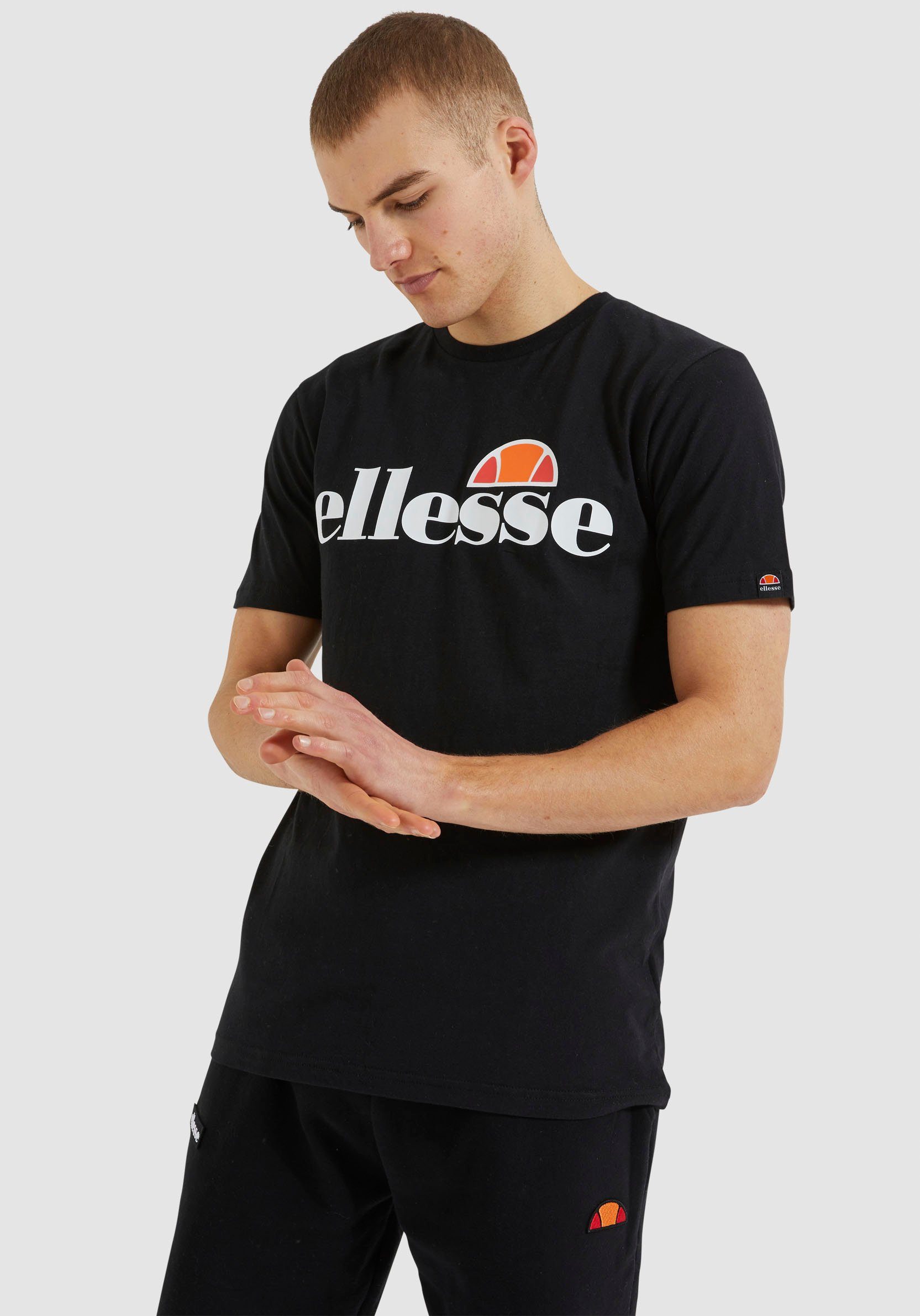 Ellesse T-Shirt SL PRADO TEE, Basic schmal geschnitten mit  Rundhalsausschnitt