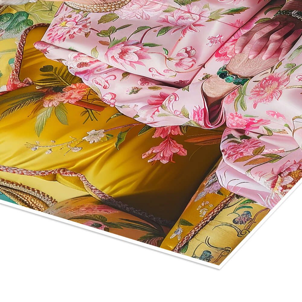 Posterlounge Wandbild Die Queen auf dem Sofa, DejaReve, erhältlich als Poster, Leinwandbild, Wandsticker oder Acrylglasbild