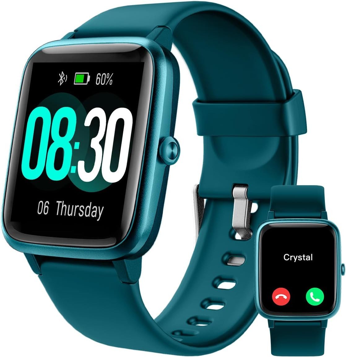 GRV FC1 Smartwatch (ANDROID IOS), Smartwatch mit Sporttracking, Benachrichtigungen, Schlaf & Puls