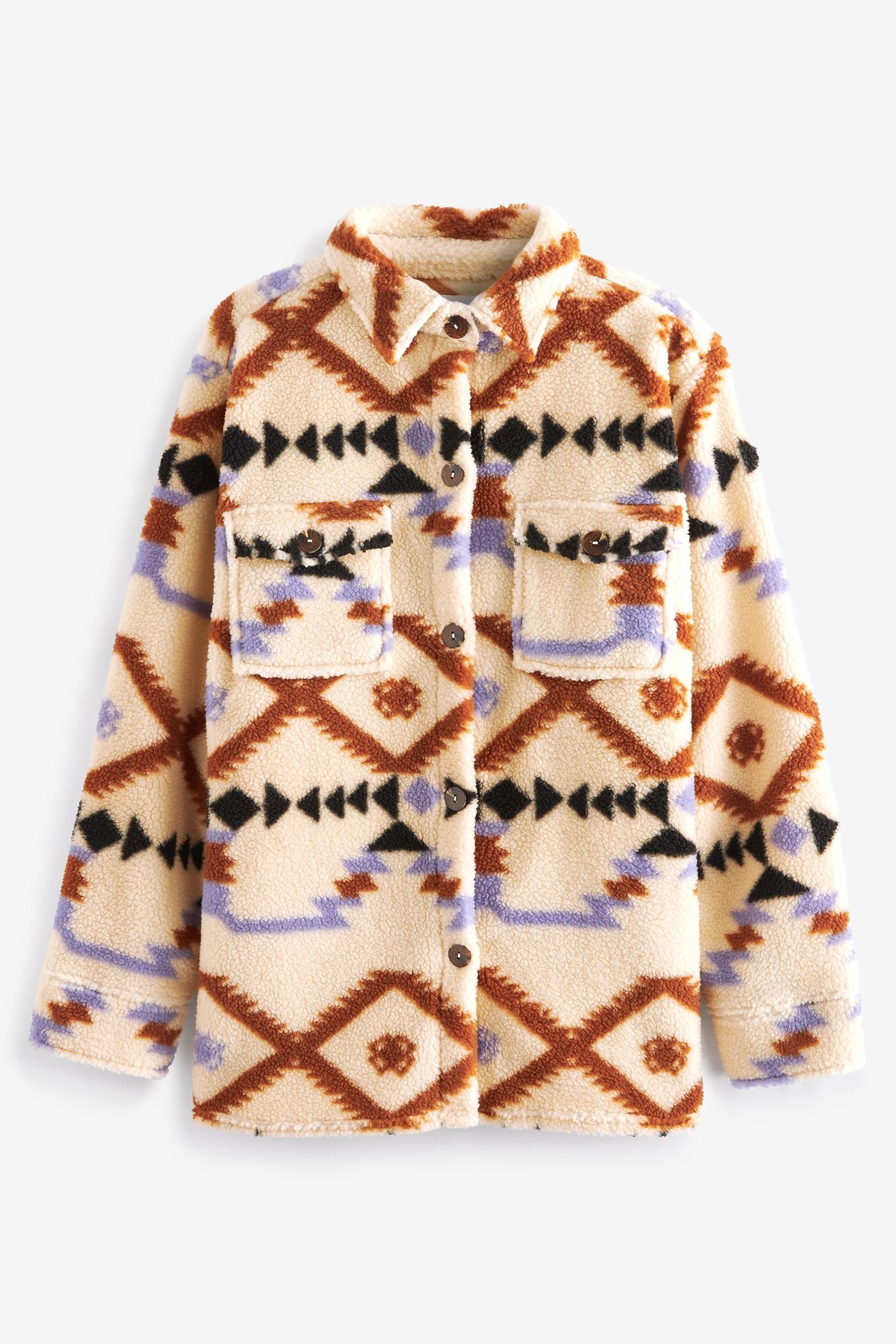 Next Fleecehemd Schwere Hemdjacke mit Teddyfell (1-tlg)