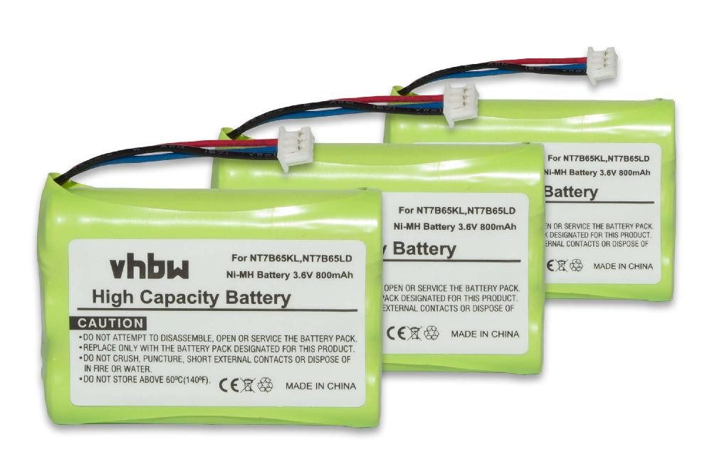 vhbw Ersatz für CPH-464Q3S für Akku NiMH 800 mAh (3,6 V)