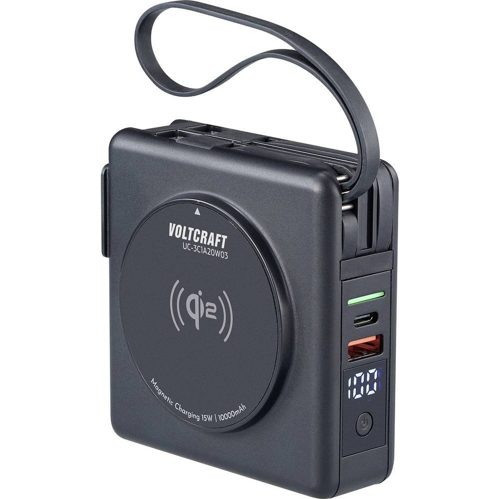 VOLTCRAFT Reiseladegerät mit austauschbaren Steckern,3 x USB-C®, USB-A USB-Ladegerät (Wireless Charger)