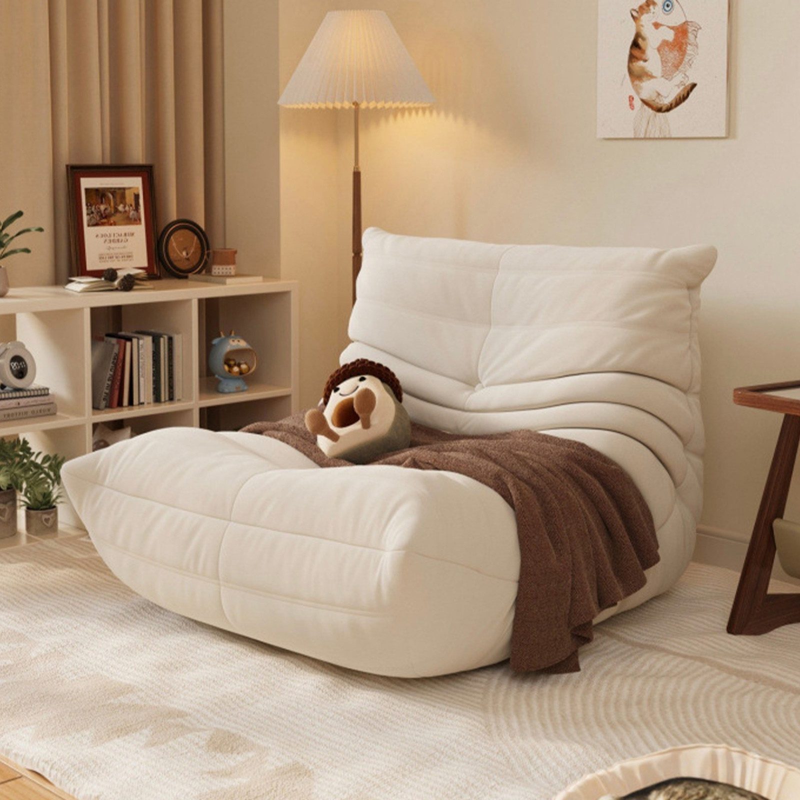 TWSOUL Sitzsack Bodensofa mit 35D Schaum,Raupen-sitzsackstuhl,87CM*102CM*70 günstig online kaufen