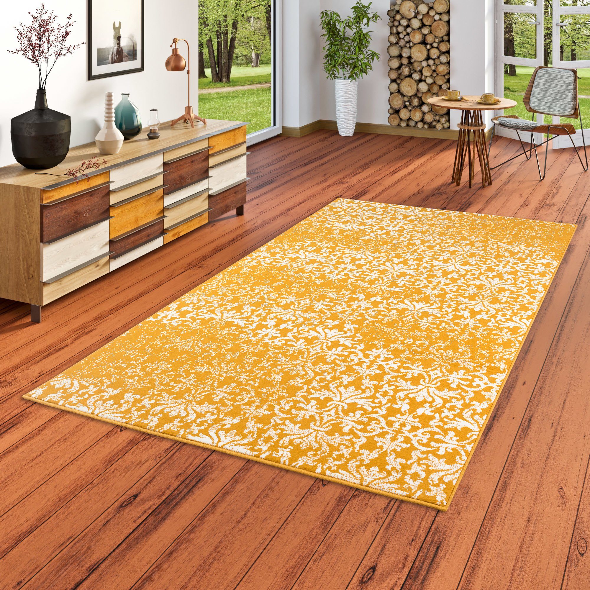 Pergamon Designteppich Designer Kurzflor Teppich Moderne günstig online kaufen