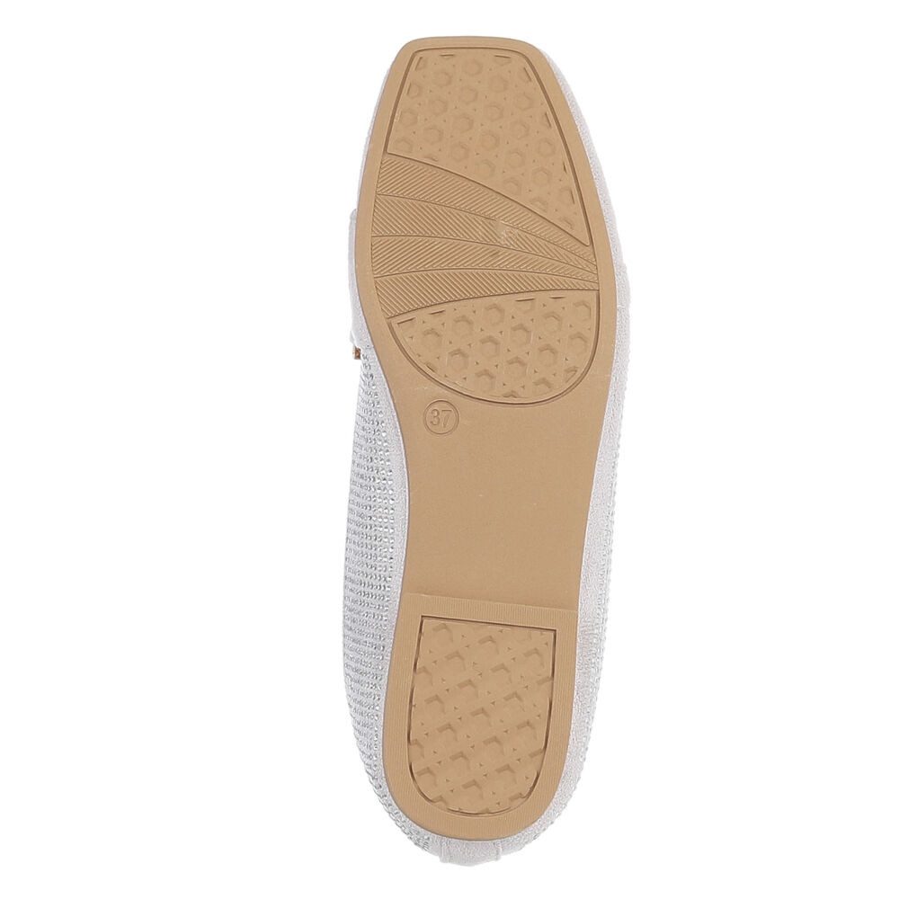 Ital-Design Elegante Loafers mit Schnalle für Damen - Bequem und stilvoll Slipper (91261590) Blockabsatz Mokassins in Grau