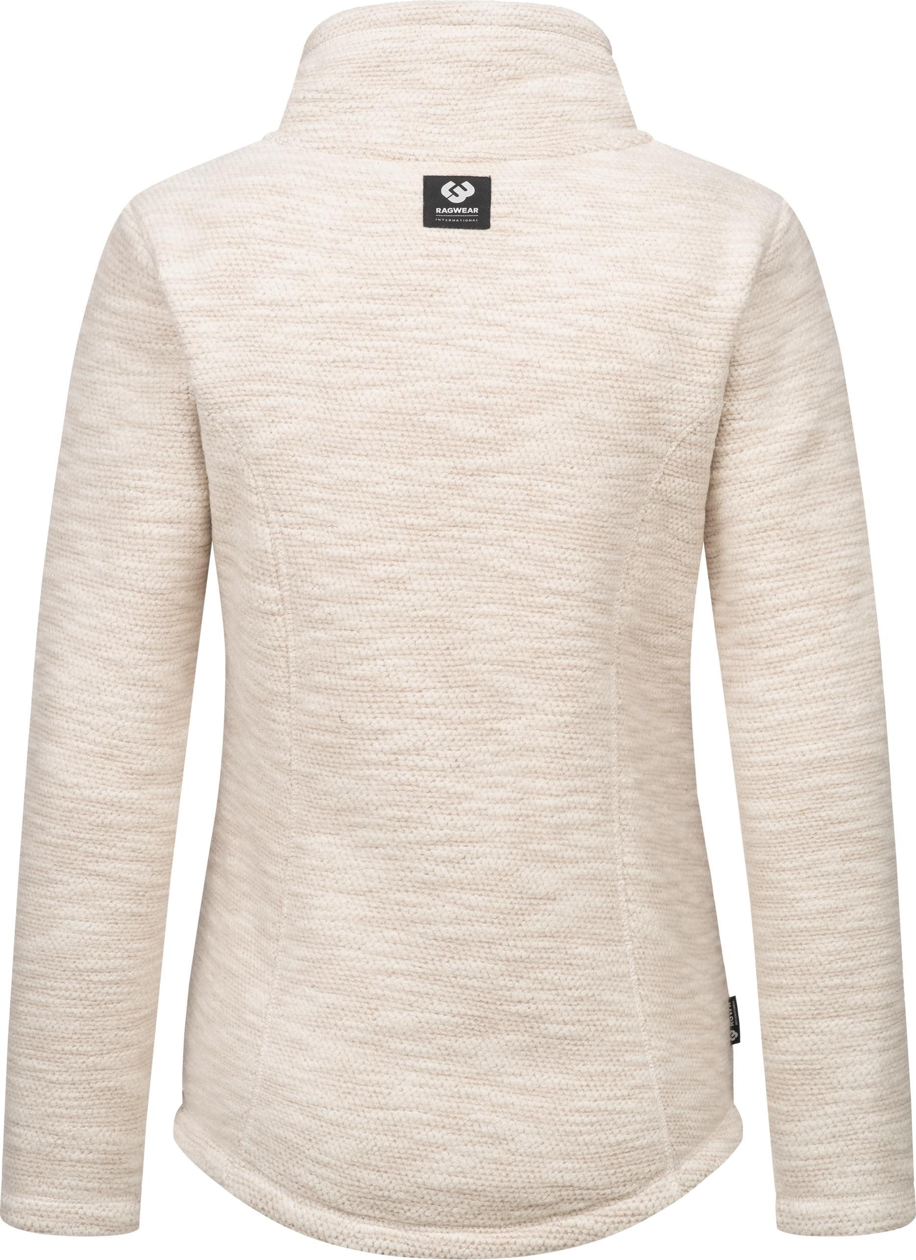 Ragwear Strickjacke Liram Melange Kuschelige Übergangsjacke in Strick-Optik