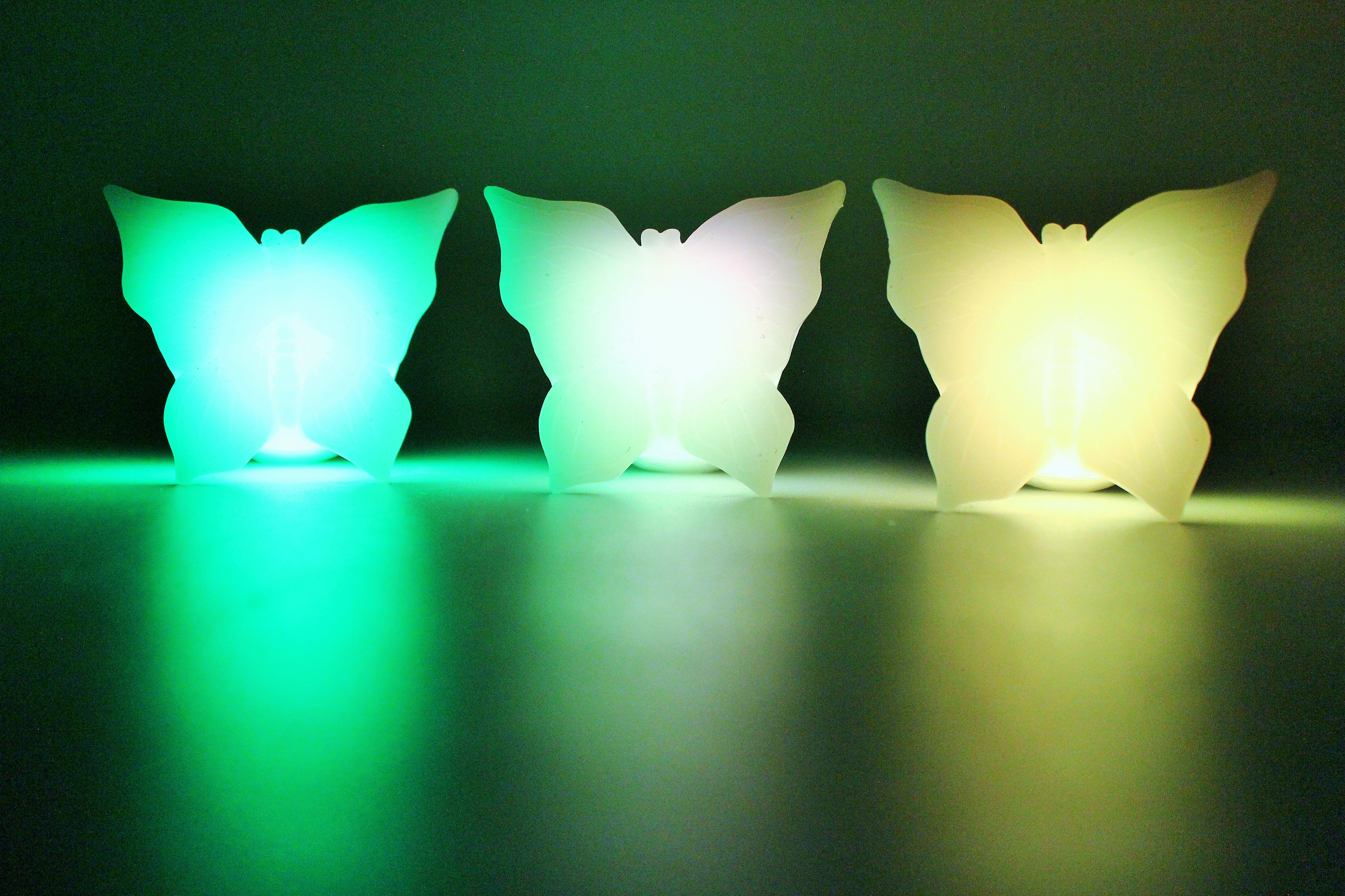 Luna24 simply great ideas... LED Dekoobjekt LED Kerze Butterfly, 3er Set, L günstig online kaufen