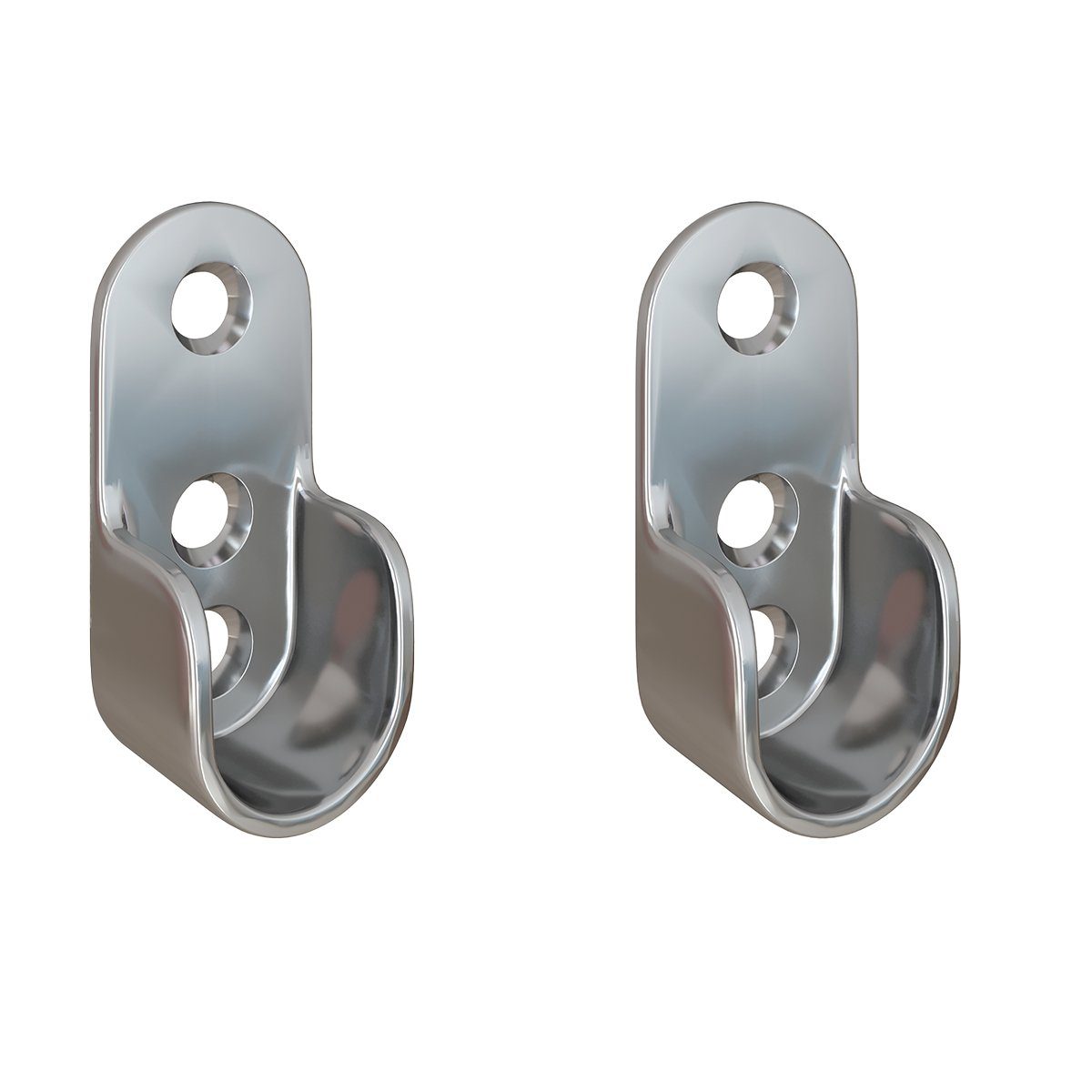 MS Beschläge Kleiderstange Kleiderstangenhalter verchromt Schrankrohrhalter günstig online kaufen