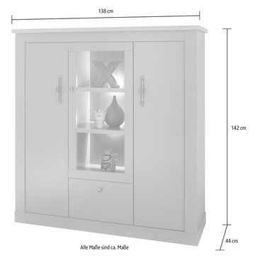 Home affaire Highboard CHAMBORD, Breite ca. 138 cm