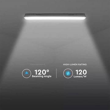 V-TAC Deckenleuchte, LED-Leuchtmittel fest verbaut, Neutralweiß, LED Wannenleuchte Deckenleuchte Lampe Länge 150 cm 4000