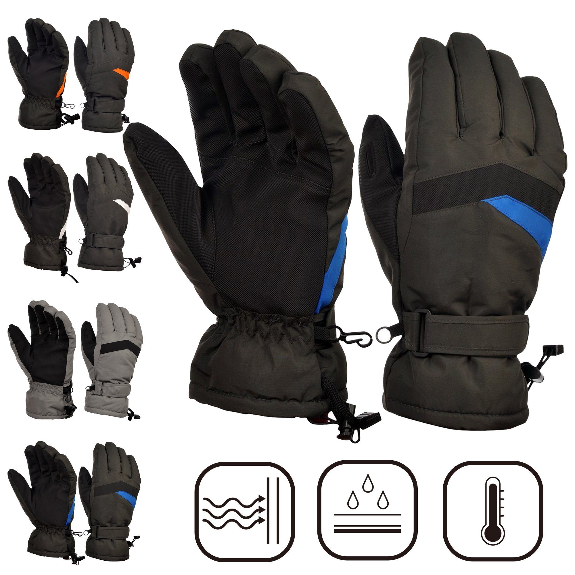 Skihandschuhe Skihandschuhe Thermisch 3M Stoff Wasserdicht Atmungsaktiv Schnee
