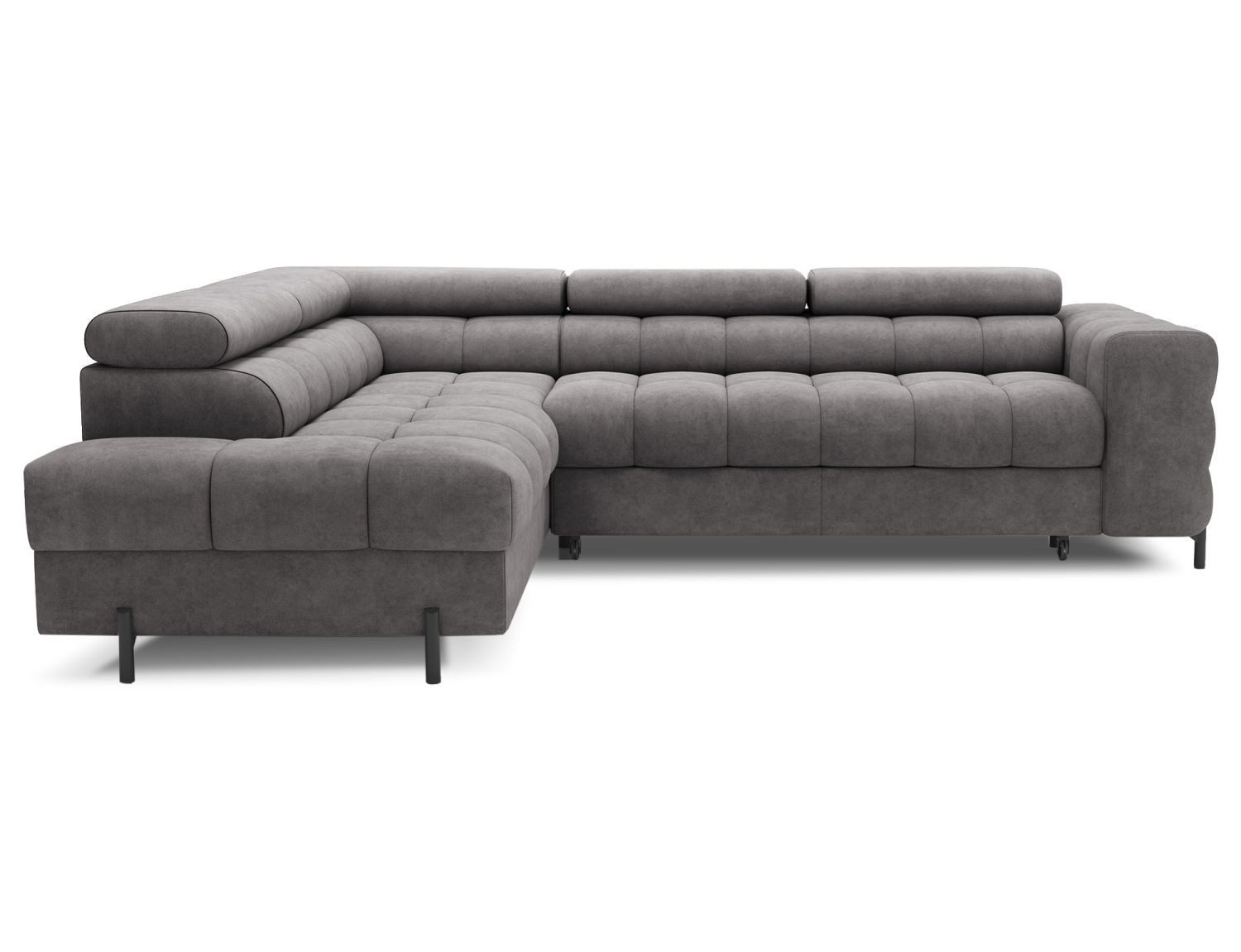 Lukas Möbel Ecksofa Ecksofa Frida mit Bettfunktion in Bubble Look, mit Schlaffunktion, Bettkasten, in Bubble-Look