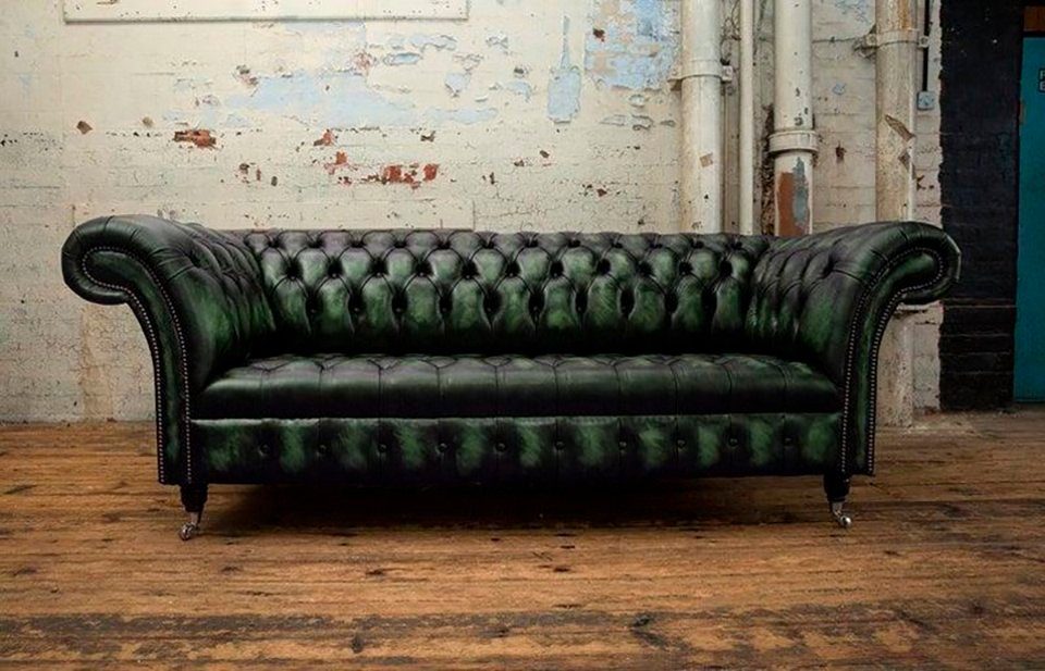 3+1 Couch Garnitur JVmoebel Chesterfield Sitzer Chesterfield-Sofa, Sofa