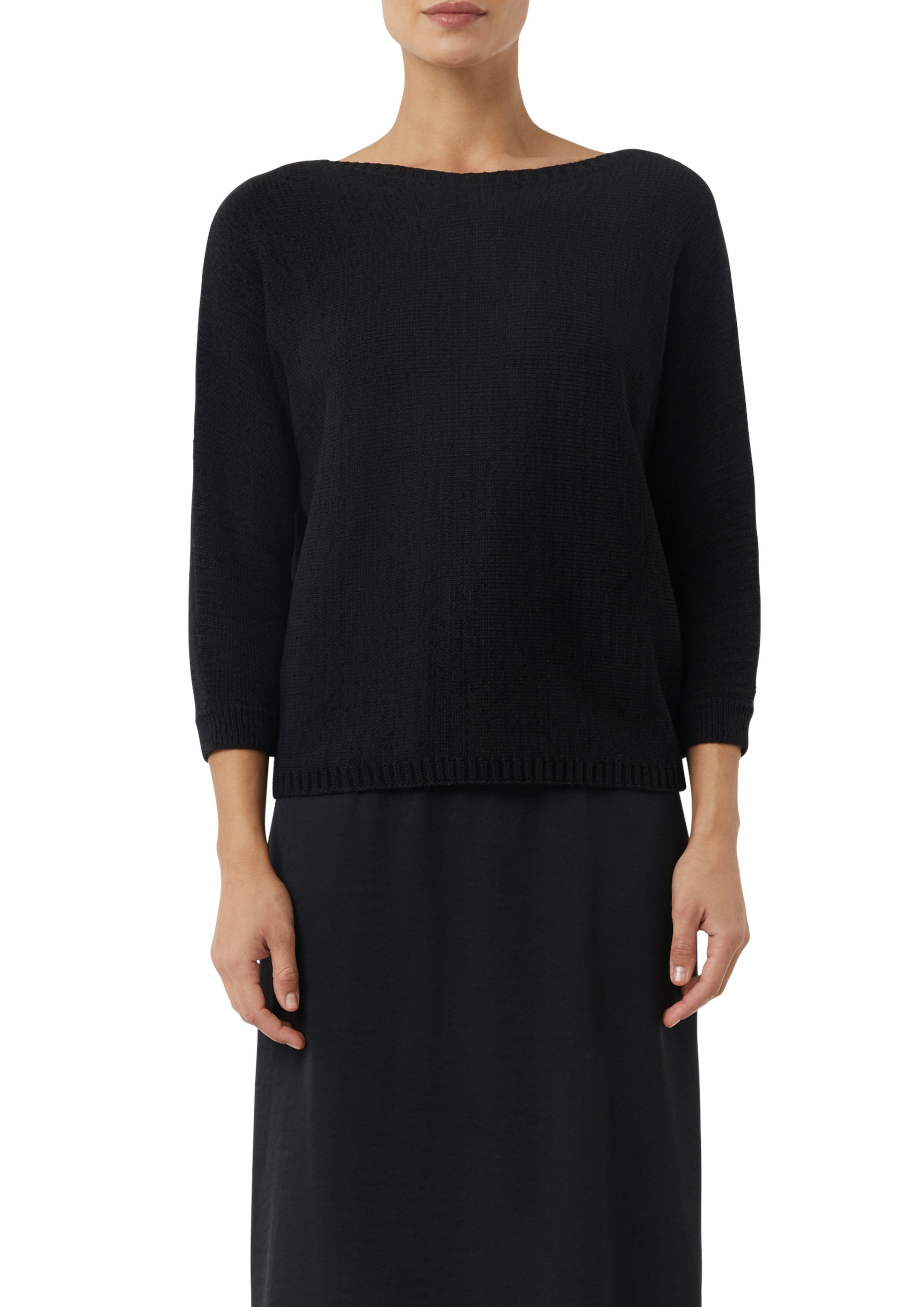 comma Strickpullover mit Leo-Schleifendetail günstig online kaufen