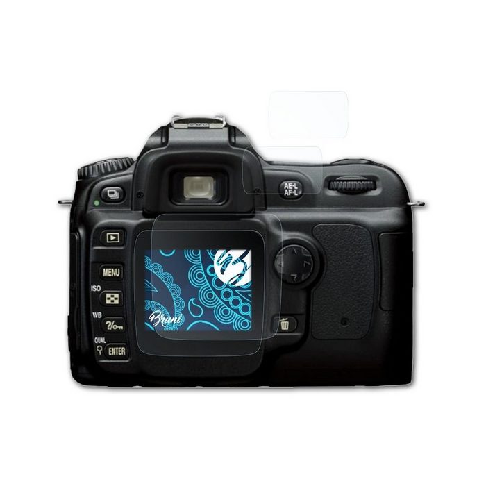Bruni Schutzfolie Glasklare Displayschutzfolie für Nikon D50 (2er Set) praktisch unsichtbar