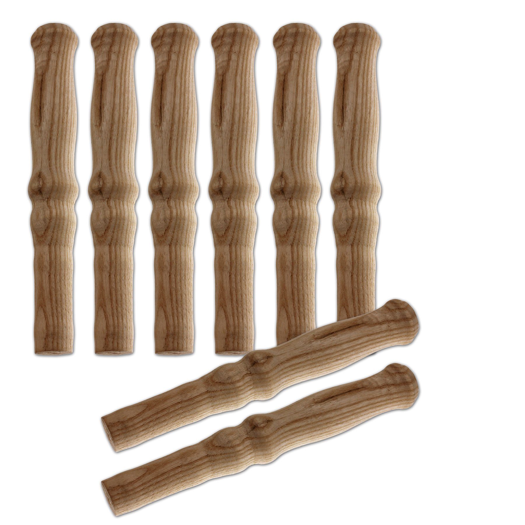 BigDean Stangengriff 8x Universal Holzgriffe Karrengriff Schiebkarre Schubkarrengriffe (Set, 8-St., Holzgriffe), Schubkarren, Schiebekarren, Sackkarren