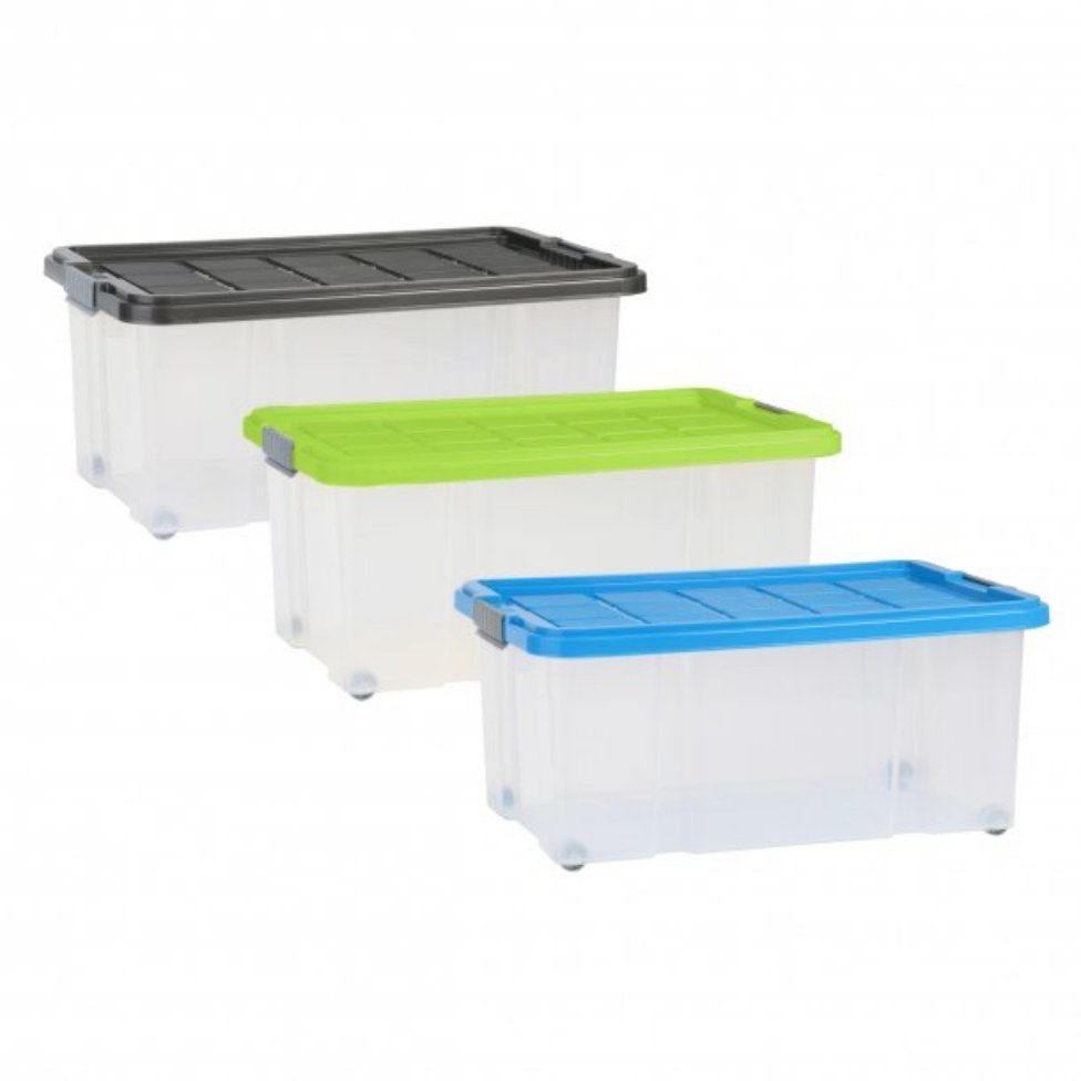 axentia Aufbewahrungsbox Unibox, 60 x 26 x 40 cm, 45 l, Deckel 235873 (1 St)