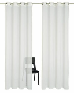 Gardine REGINA, my home, Ösen (2 St), transparent, Vorhang, Fertiggardine, 2-er Set, transparent, modern, Struktur