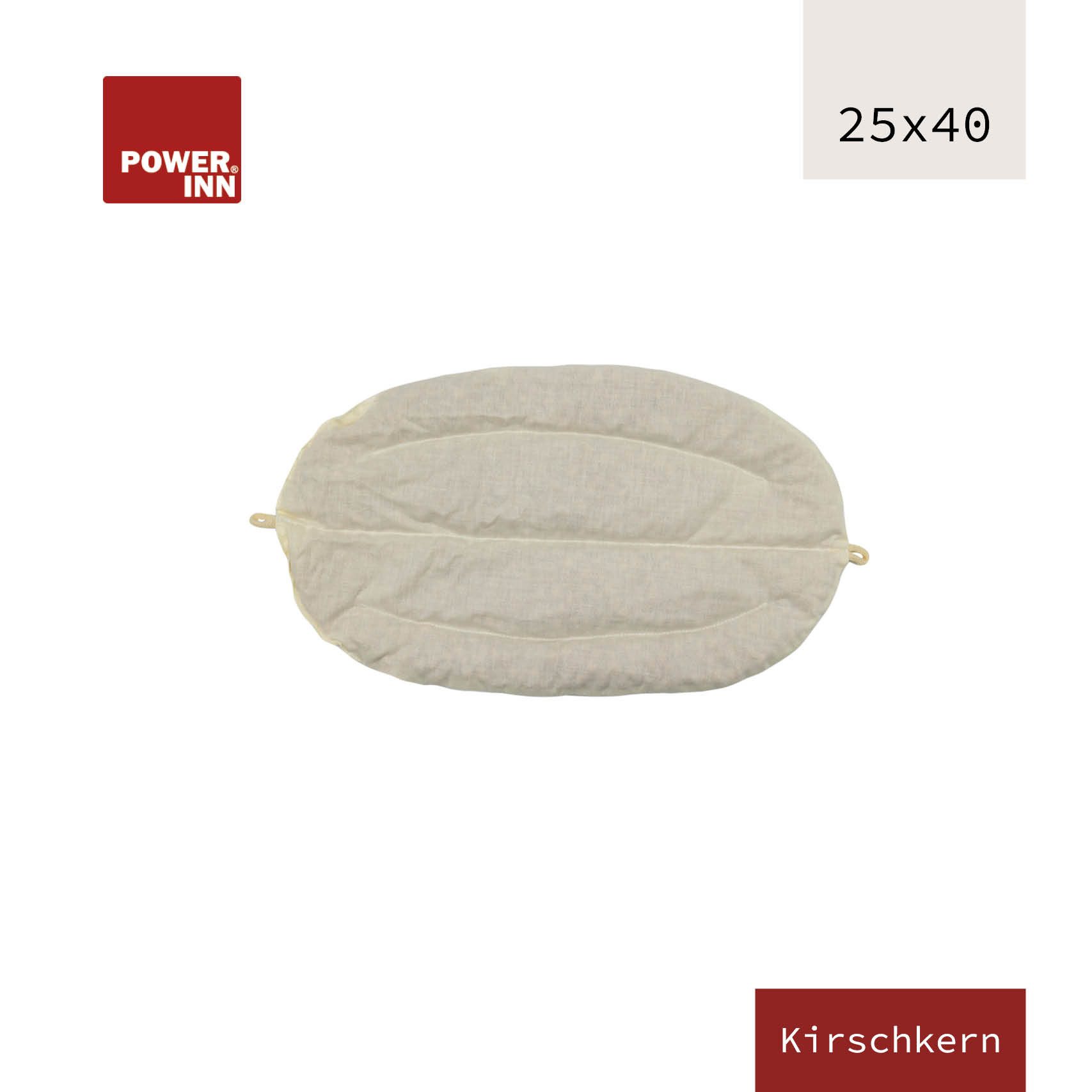 POWER INN Kirschkernkissen POWER INN Kirschkernkissen 25 x 40 cm, Füllung aus 100% Kirschkernen