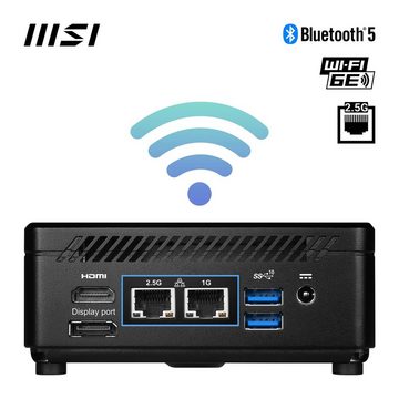 MSI CUBI 5 12M-020BDE Mini-PC (Intel Core i7 1255U, Iris® Xe Graphics, Luftkühlung)