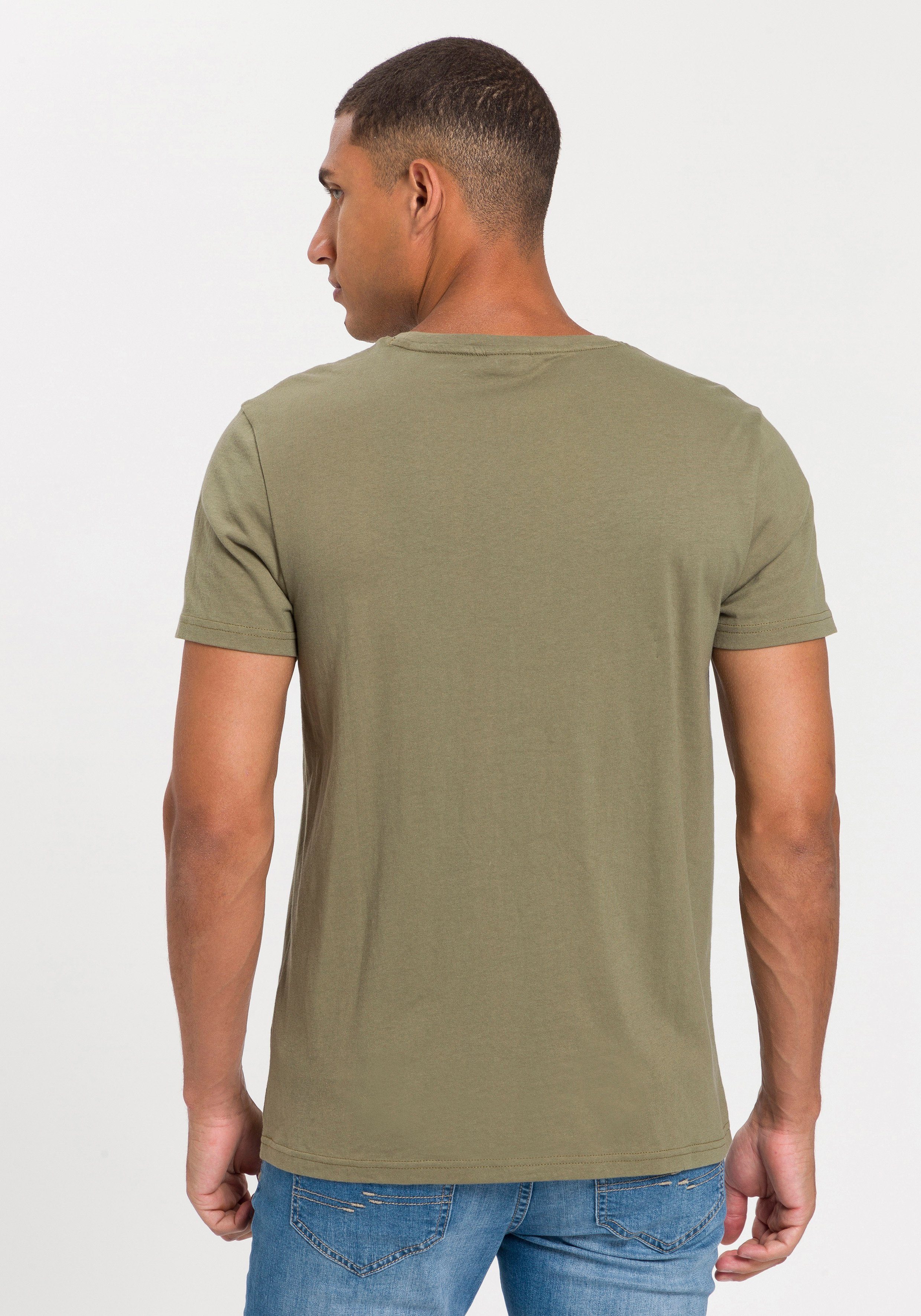 Bruno Banani T-Shirt kurzärmelig, schmal geschnitten, bedruckt, aus Baumwolle – Bild 2 von 5