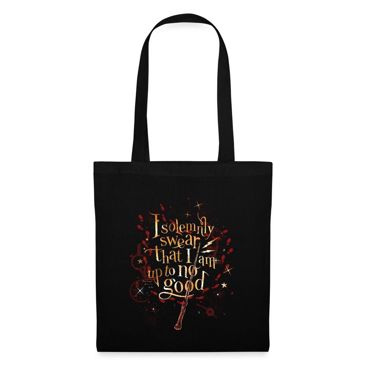 Spreadshirt Henkeltasche Harry Potter I Solemnly Swear Spruch Stoffbeutel (1-tlg)