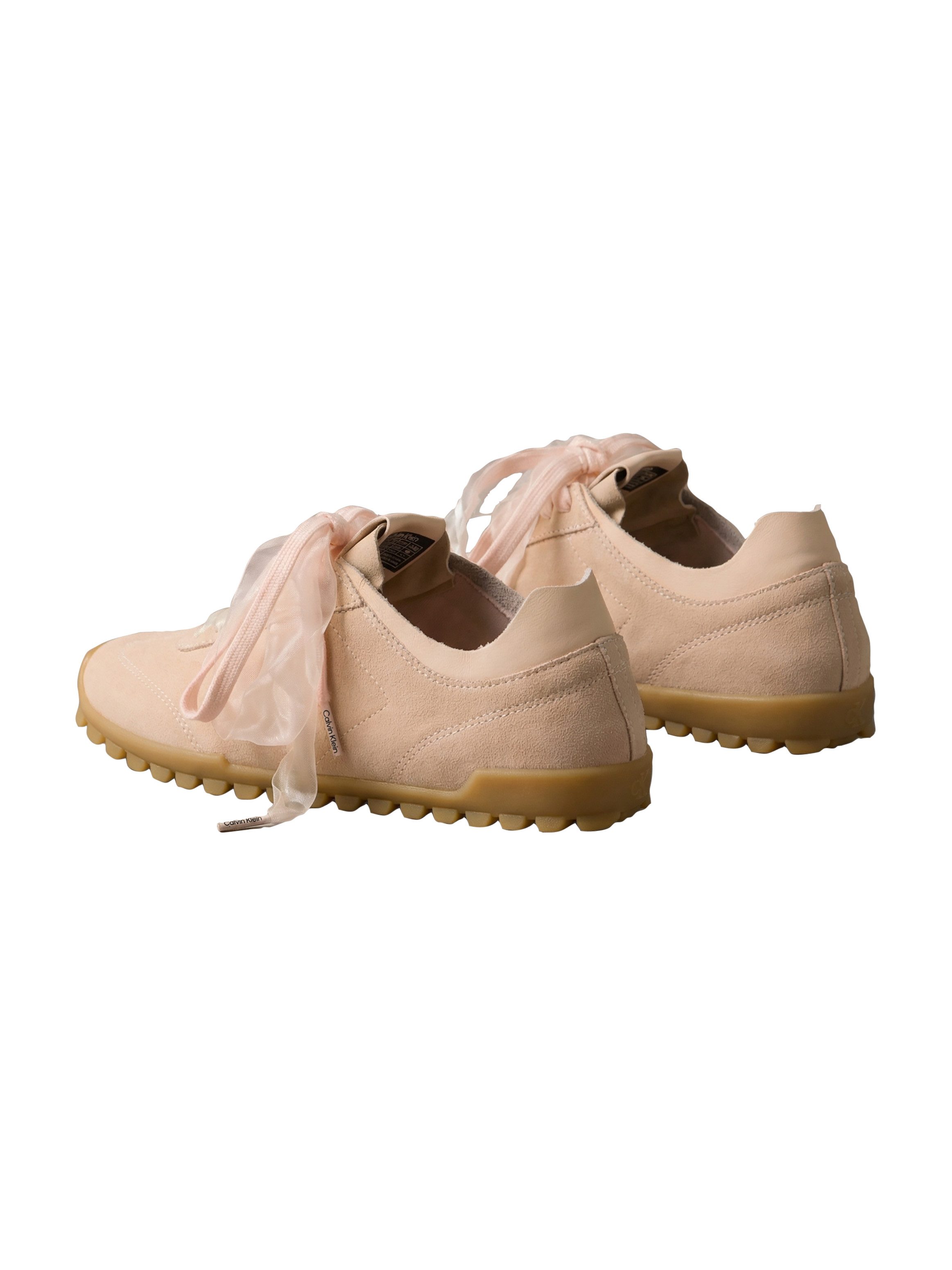 Calvin Klein LOW PROFILE RUN MG SUE DB LACES Sneaker Halbschuh, Trendy-Schnürschuh, Freizeitschuh mit CK-Prägung