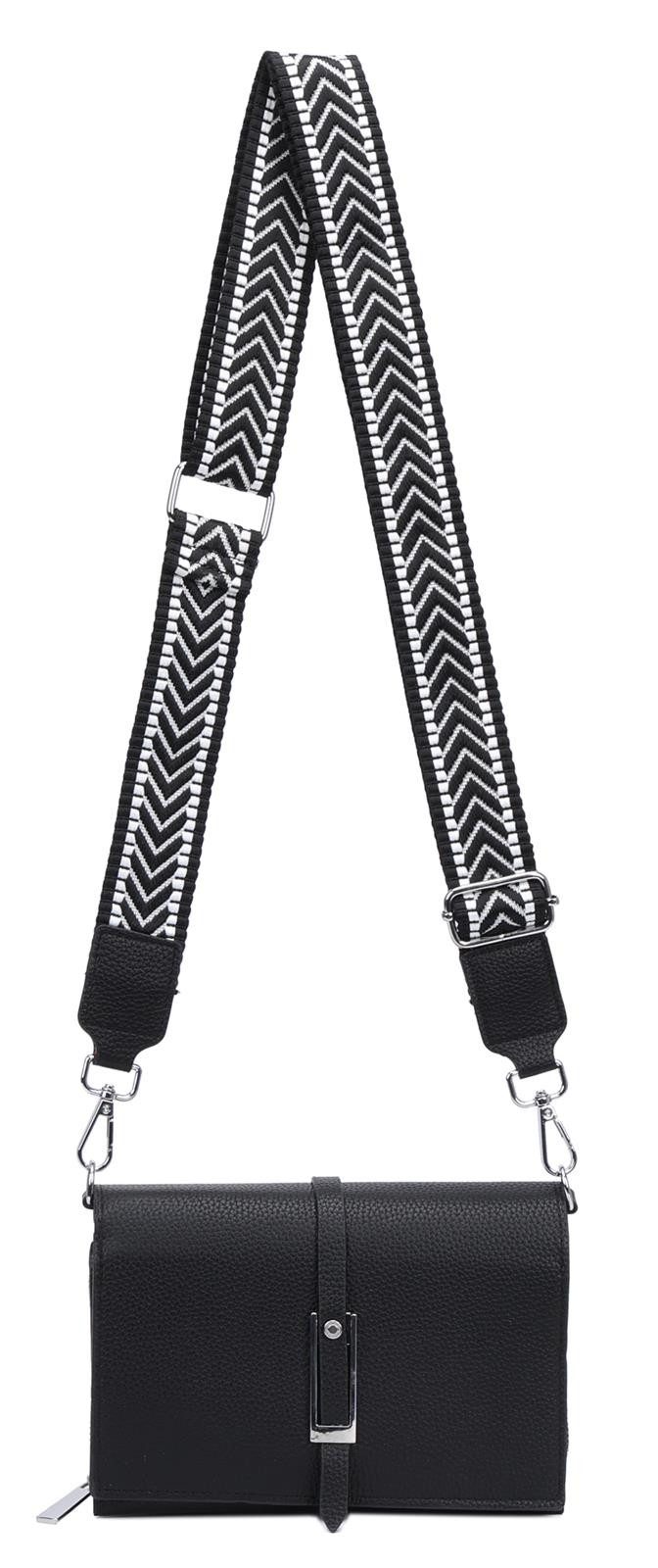 Schultertasche Damen CROSS OVER BODY Brusttasche Umhängetasche Clutch mit Geldbörse