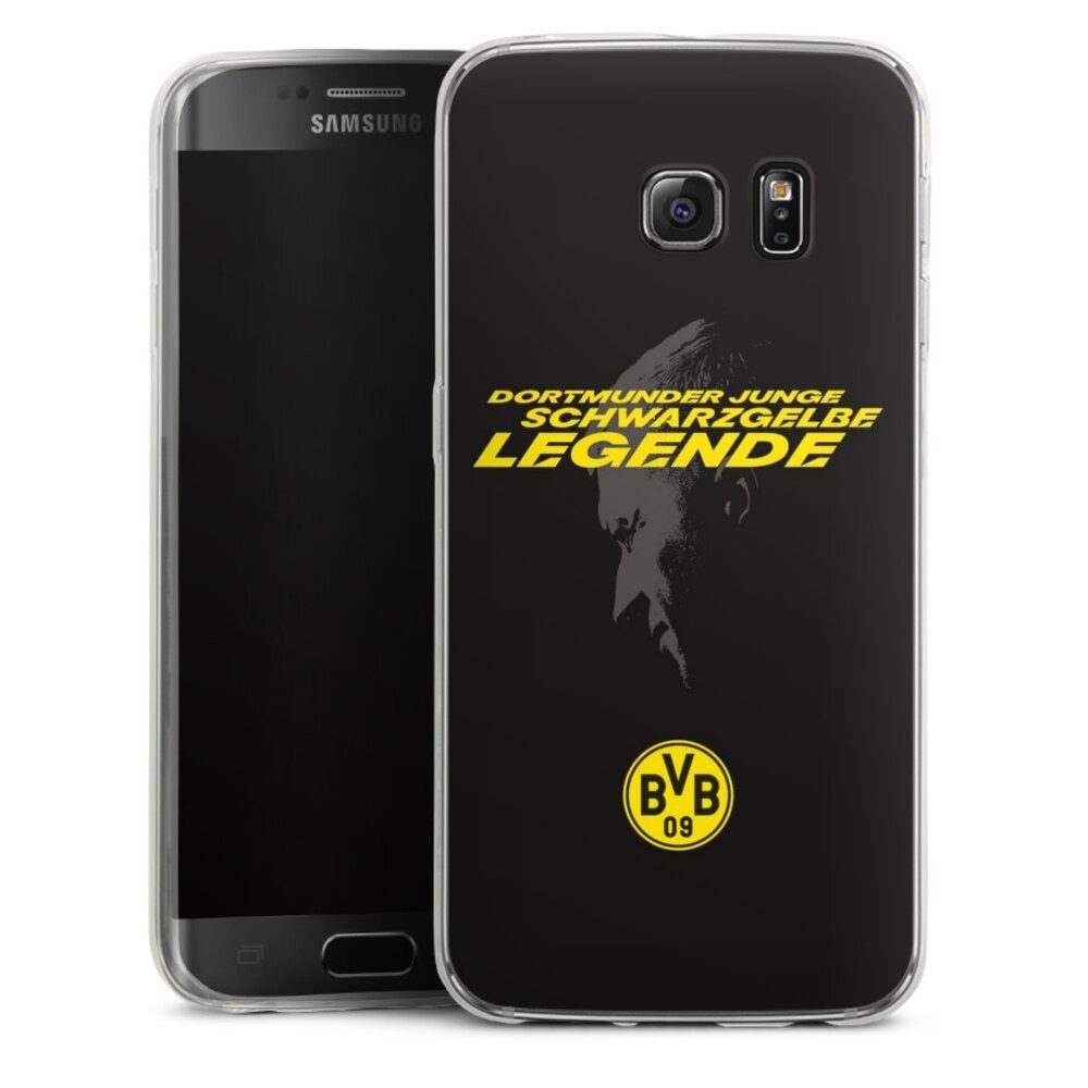 DeinDesign Handyhülle Marco Reus Borussia Dortmund BVB Danke Marco Schwarzgelbe Legende, Samsung Galaxy S6 Edge Slim Case Silikon Hülle Ultra Dünn Schutzhülle