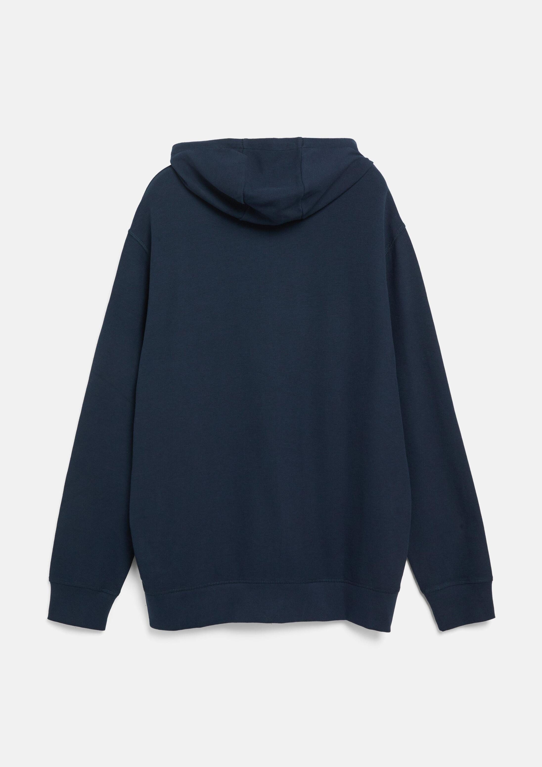 s.Oliver Sweatjacke Sweatshirt Jacke Kapuzensweatjacke in Waffelpiqué
