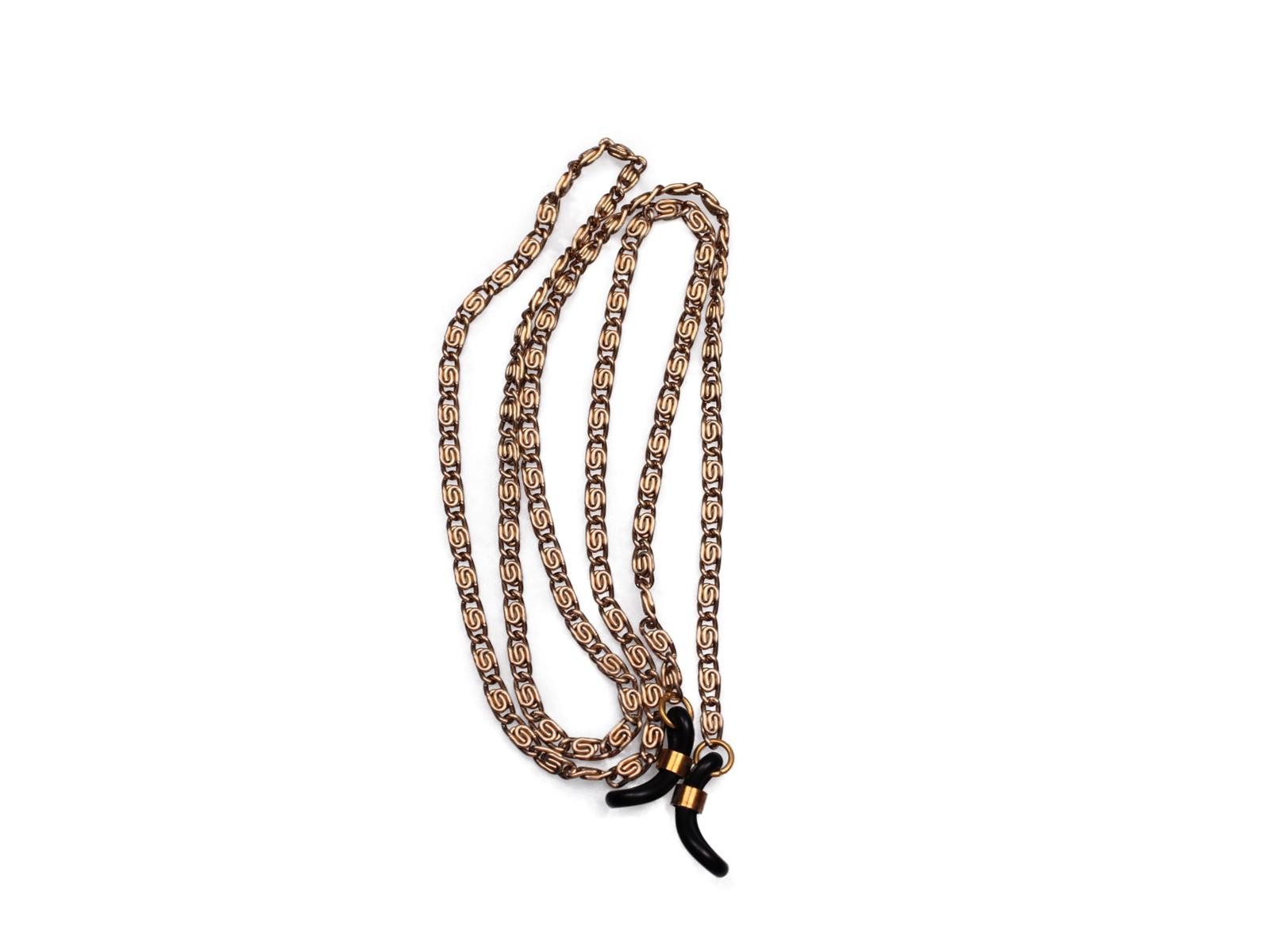 Brillenetui Brillenband aus Metall in Gold Nr. 17