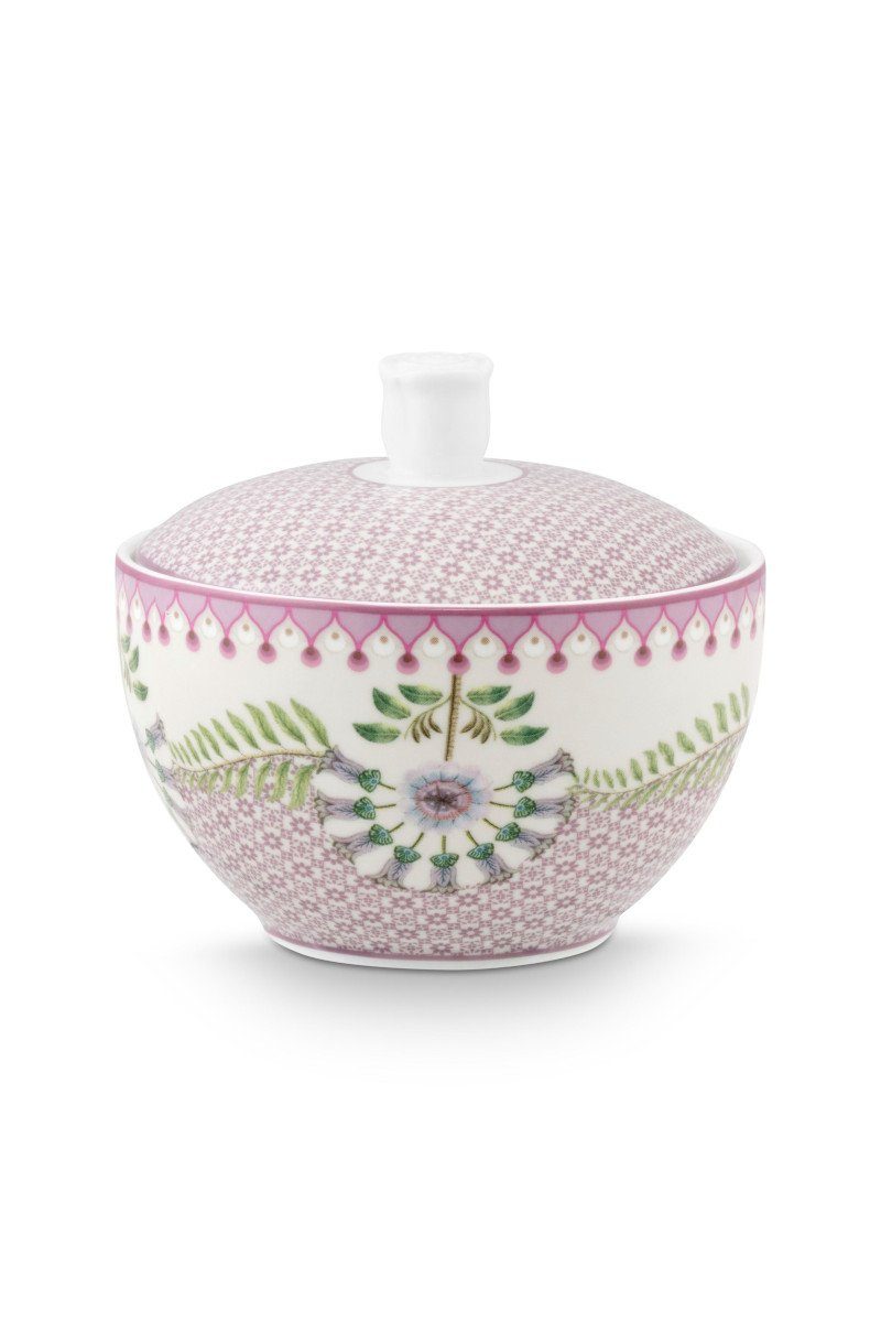 PiP Studio Zuckerdose Lily&Lotus Zuckerdose lila 300ml, Porzellan