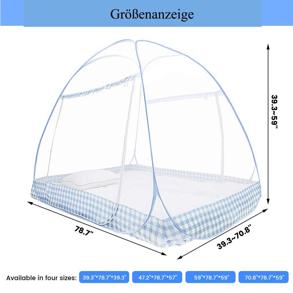 GelldG Moskitonetz Moskitonetz Tragbares Bett, Moskitonetz Faltbares Bett-Moskitonetz,
