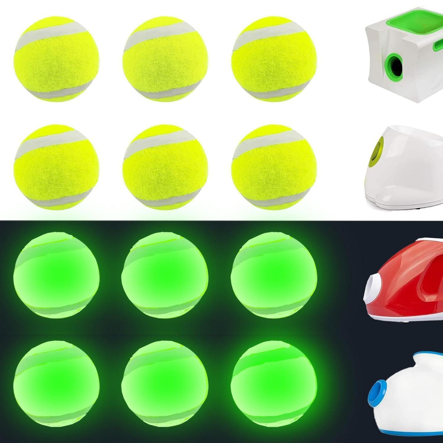 LuxusKollektion Stoffball Tennisbälle Hund XS 12 Stück gelb leuchtend (12-St)