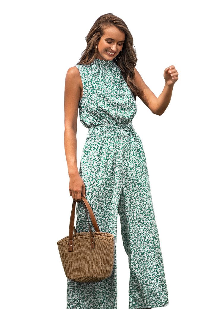 Cupshe Jumpsuit Taschen Stehkragen Elastischer Bund